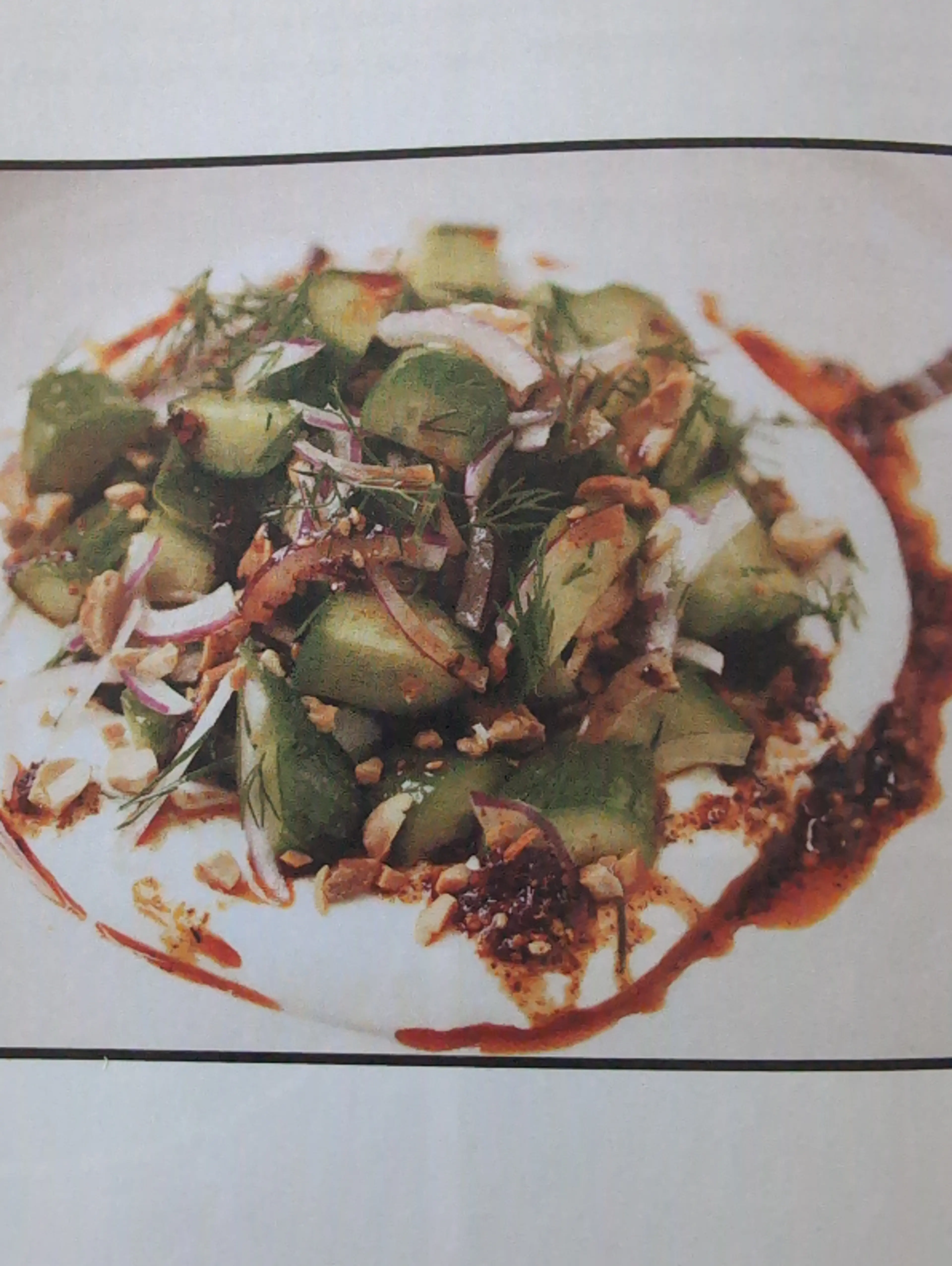 Cucumber An Dill Salad With Yogurt And Chile Oil