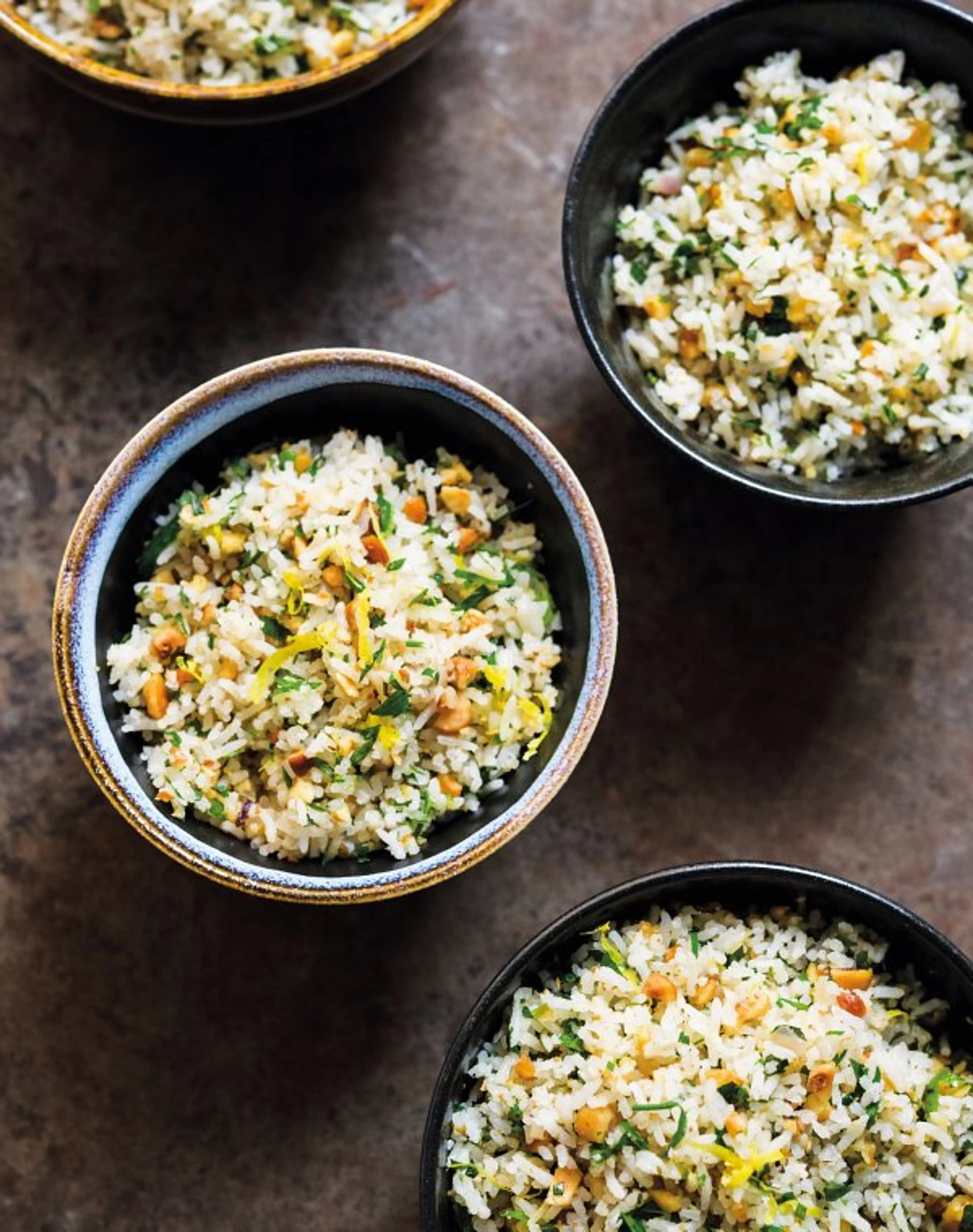 Lemon and Herb Pilaf with Hazelnuts