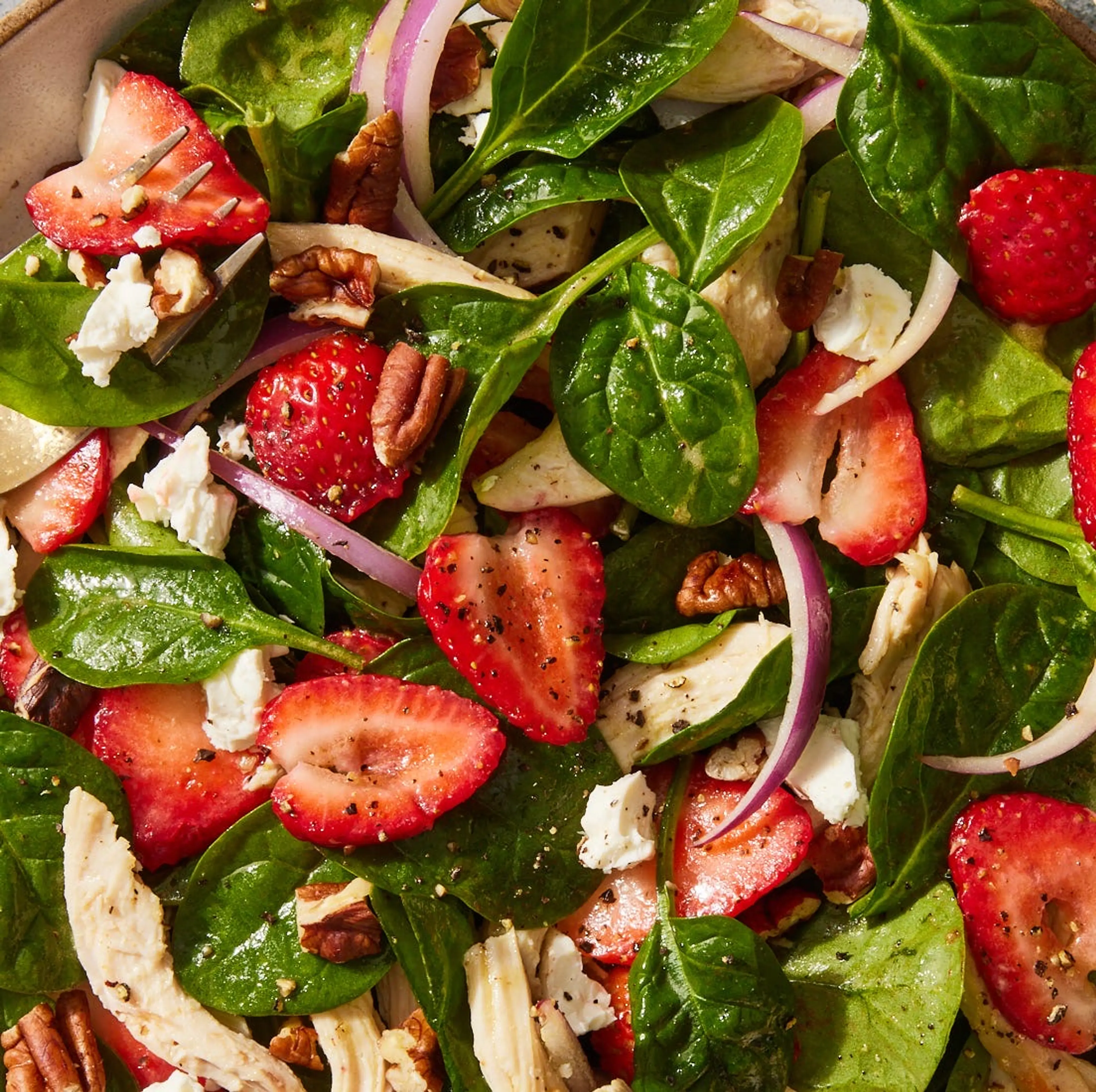 Strawberry Spinach Salad