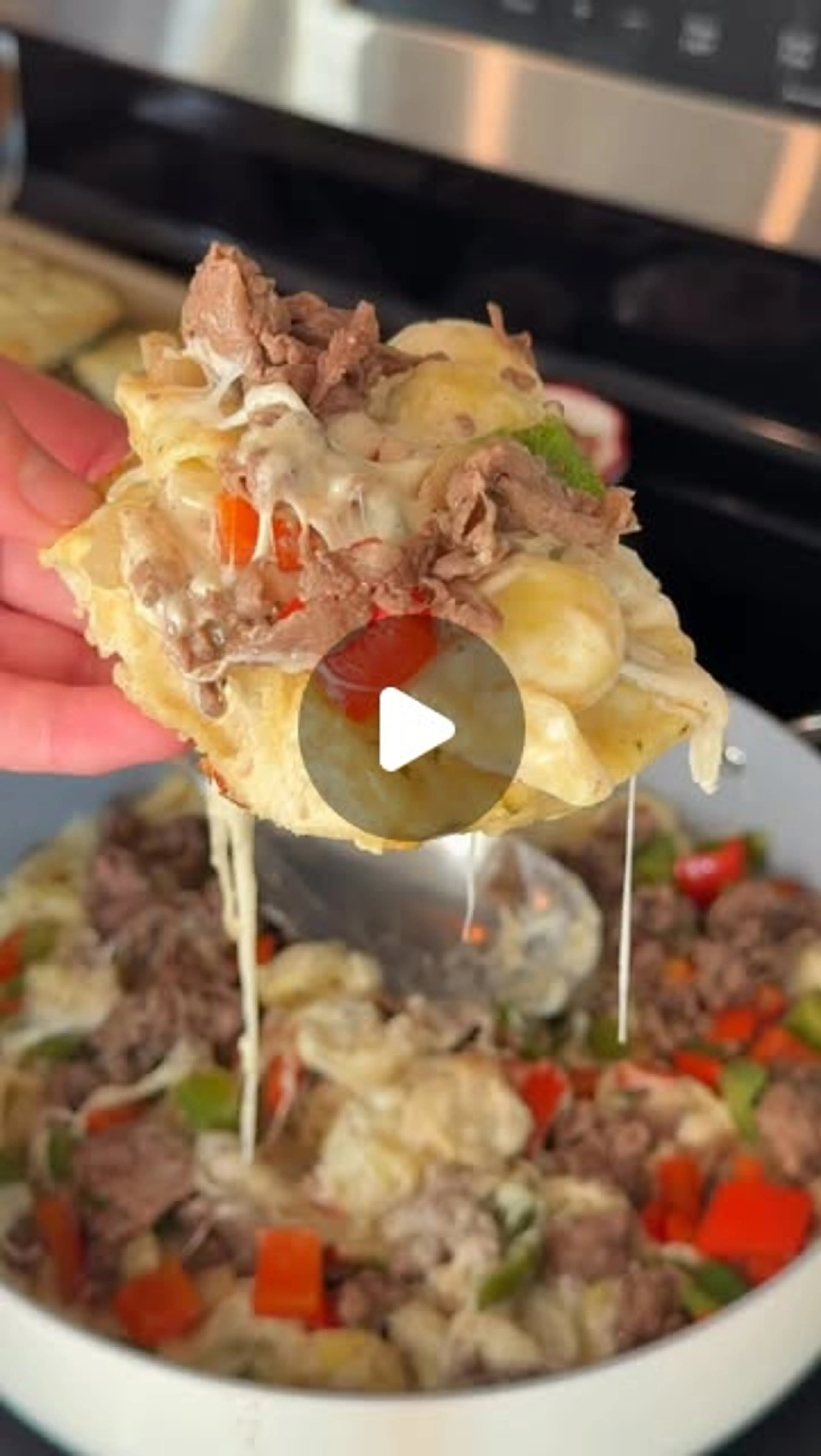 Philly Cheesesteak Tortellini Skillet