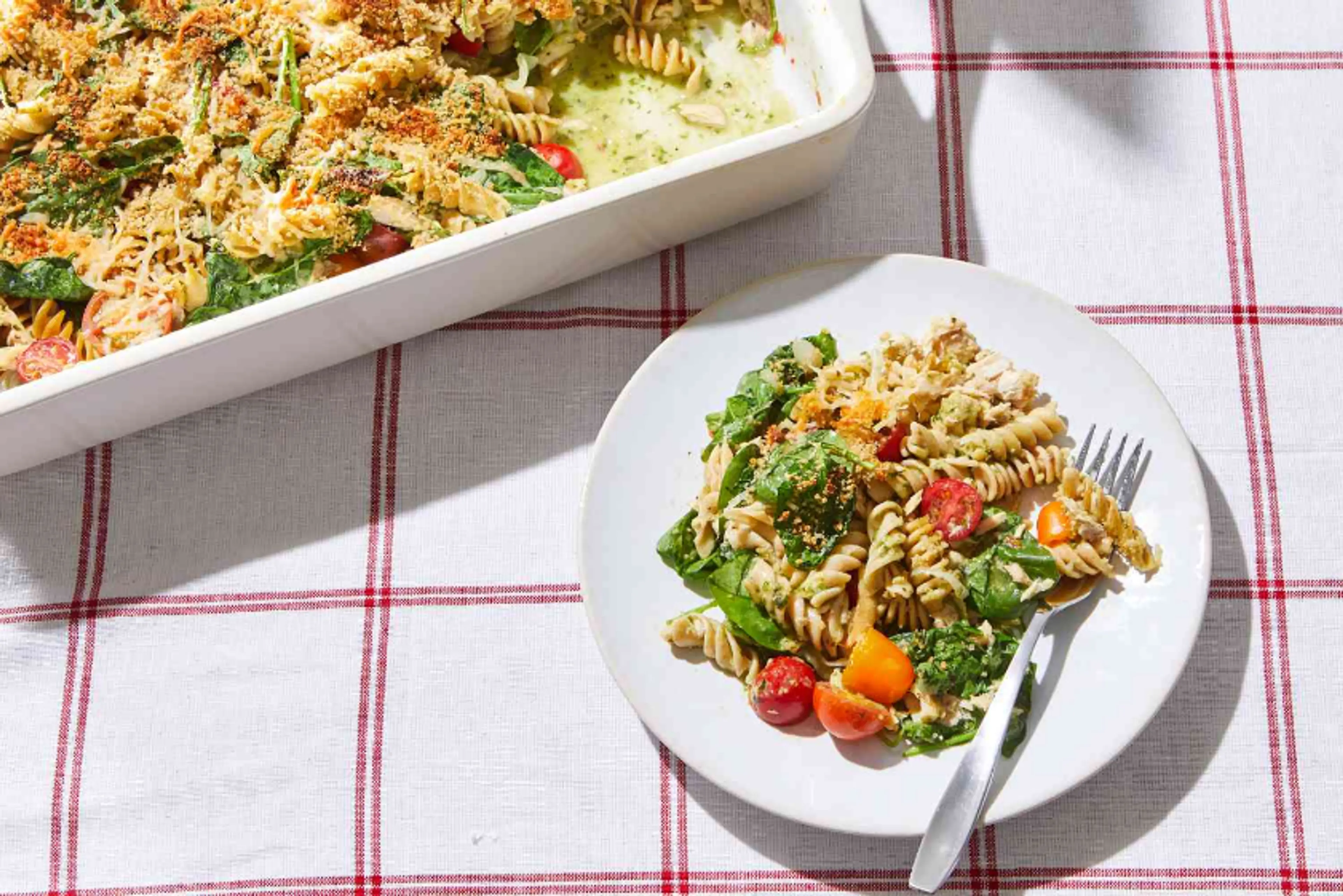 Pesto Tuna Noodle Casserole