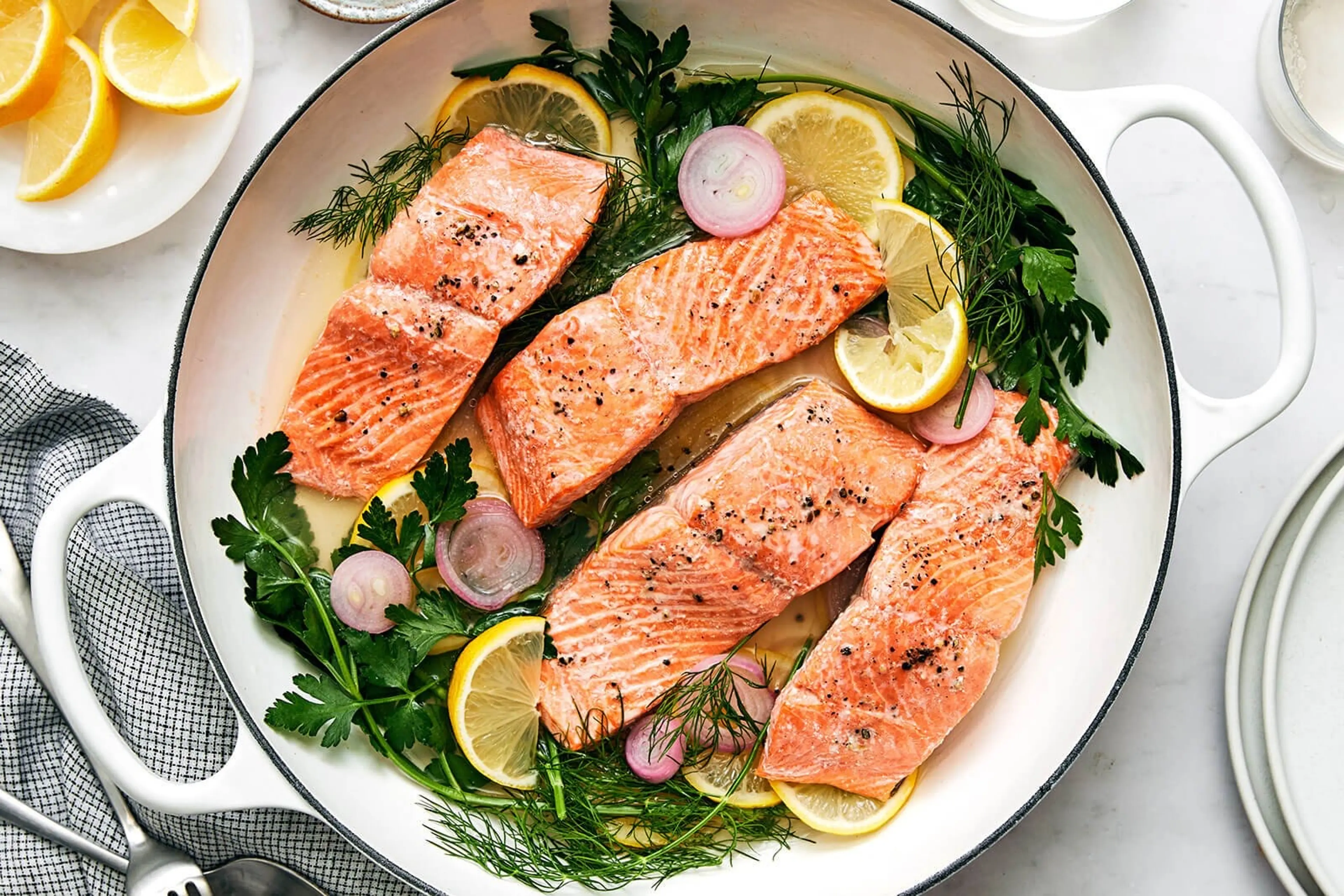 Easy Poached Salmon