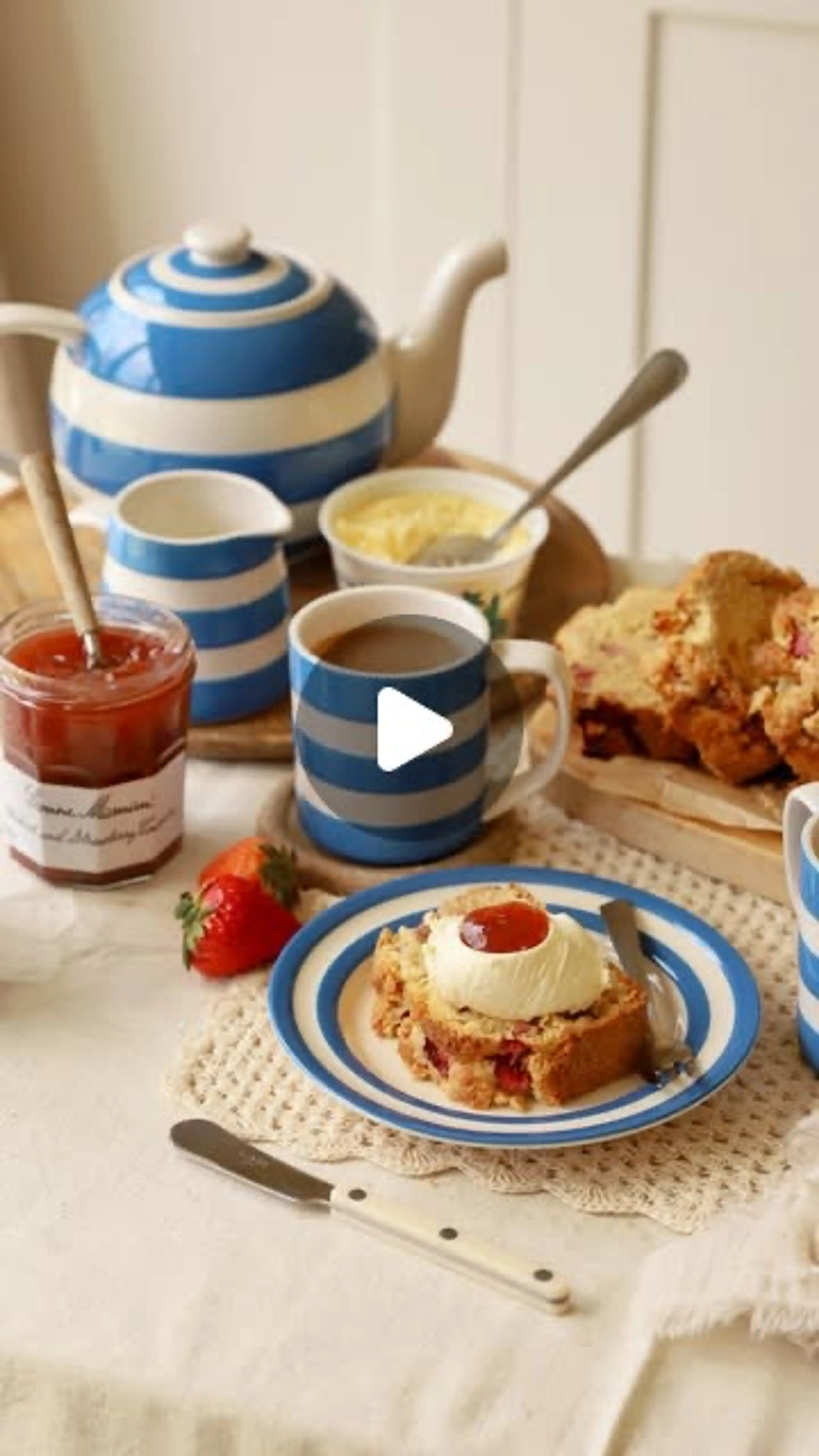 Strawberry Scone Loaf