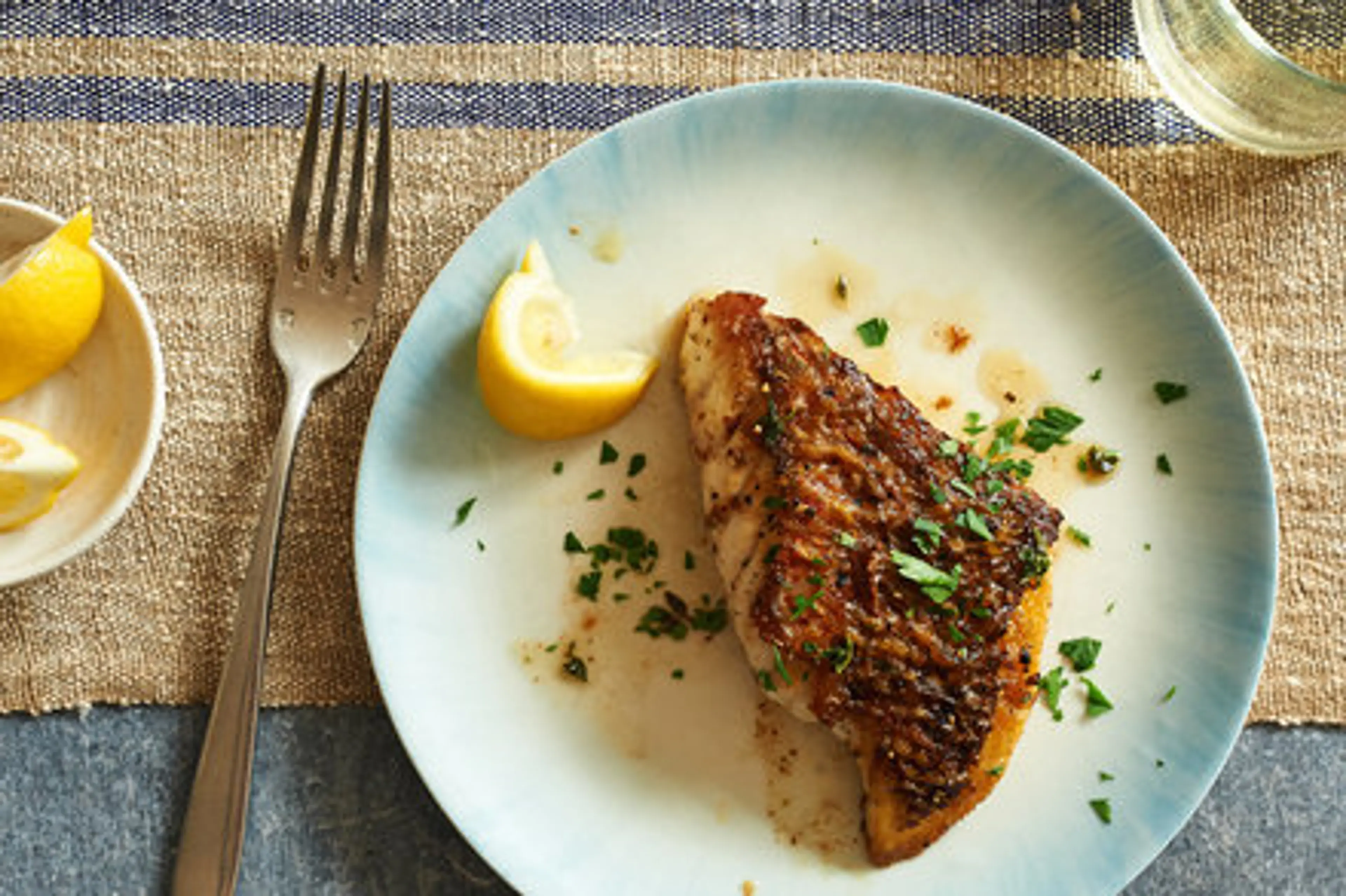 Pan-Roasted Fish Fillets With Herb Butter