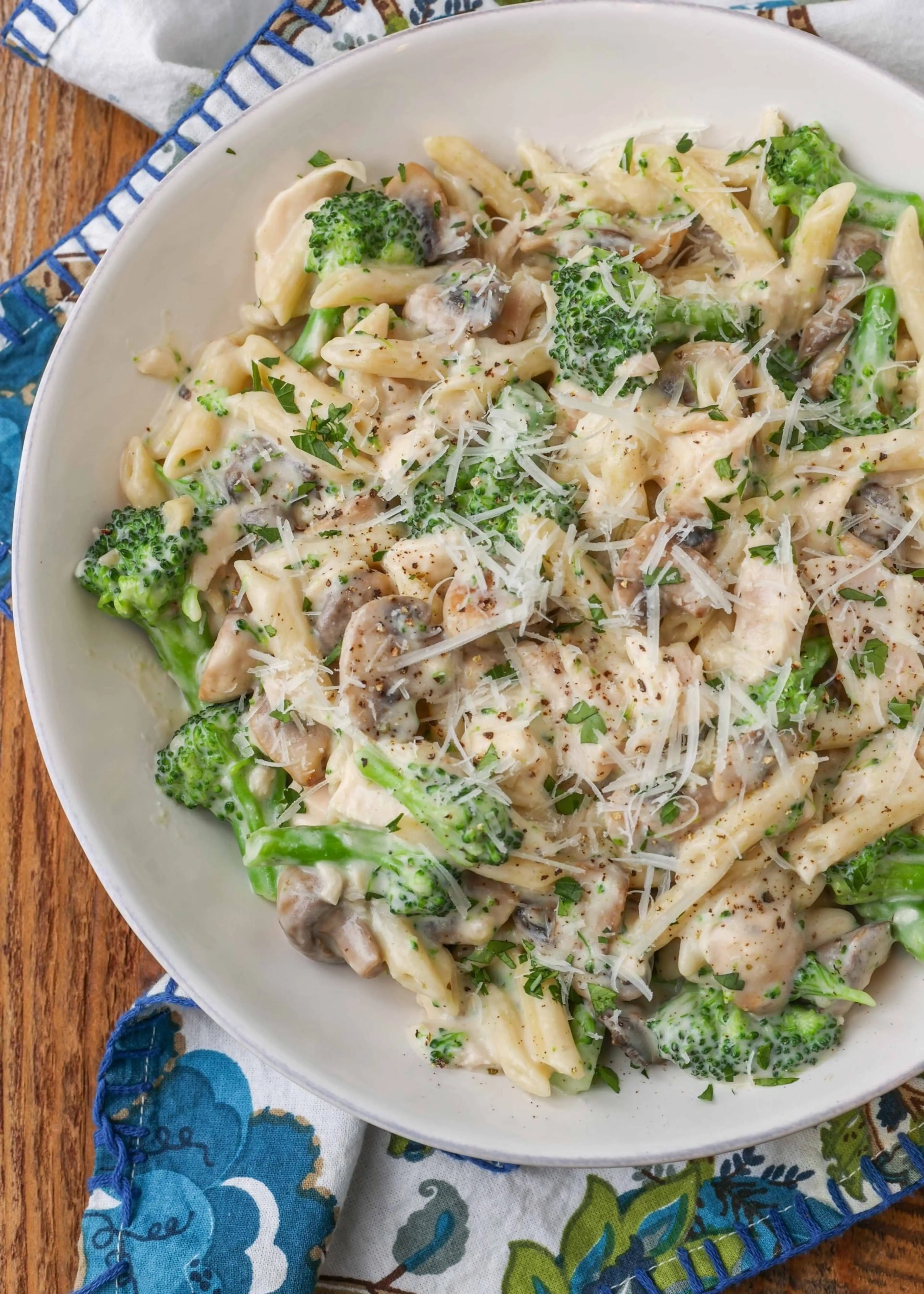 Mushroom Broccoli Pasta