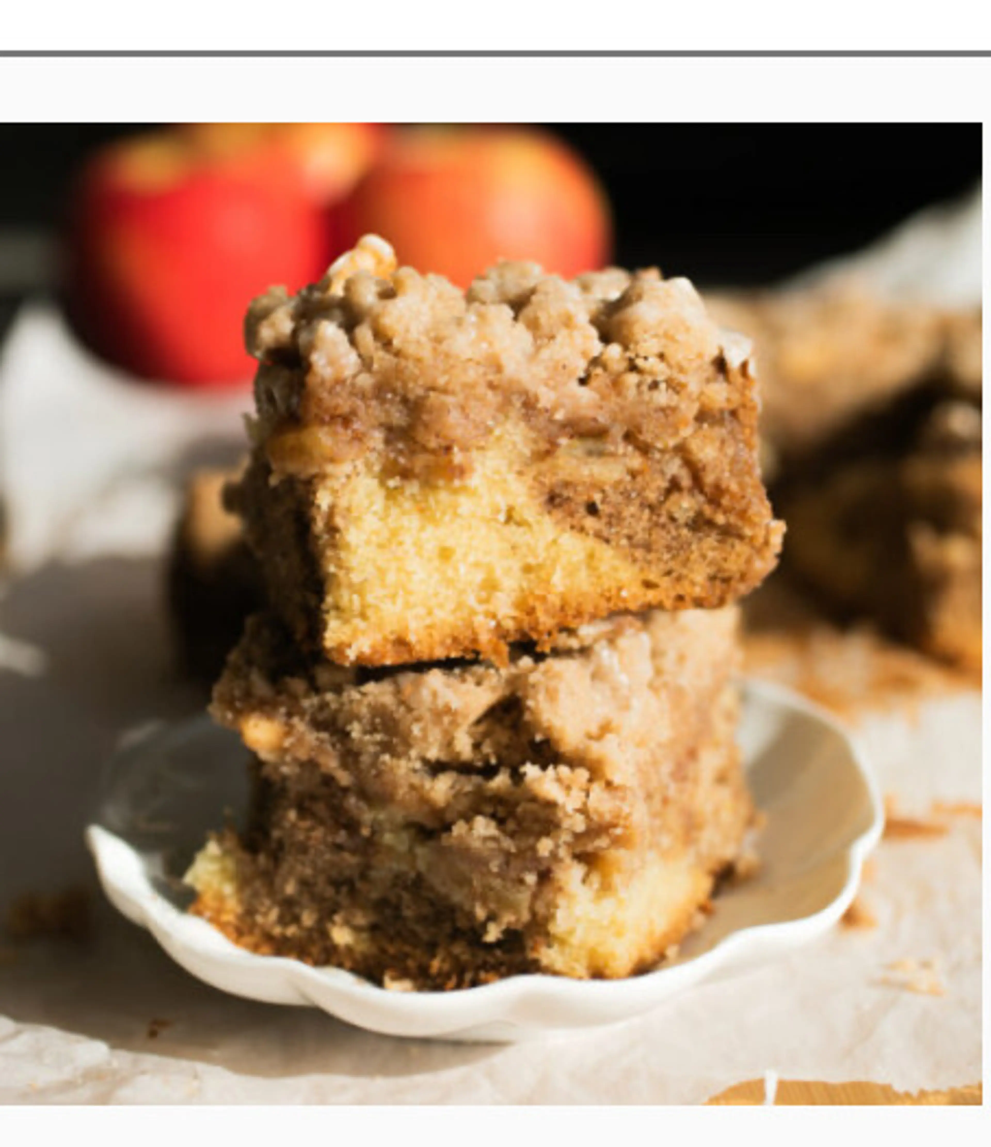 Marble Apple Crumb Cake