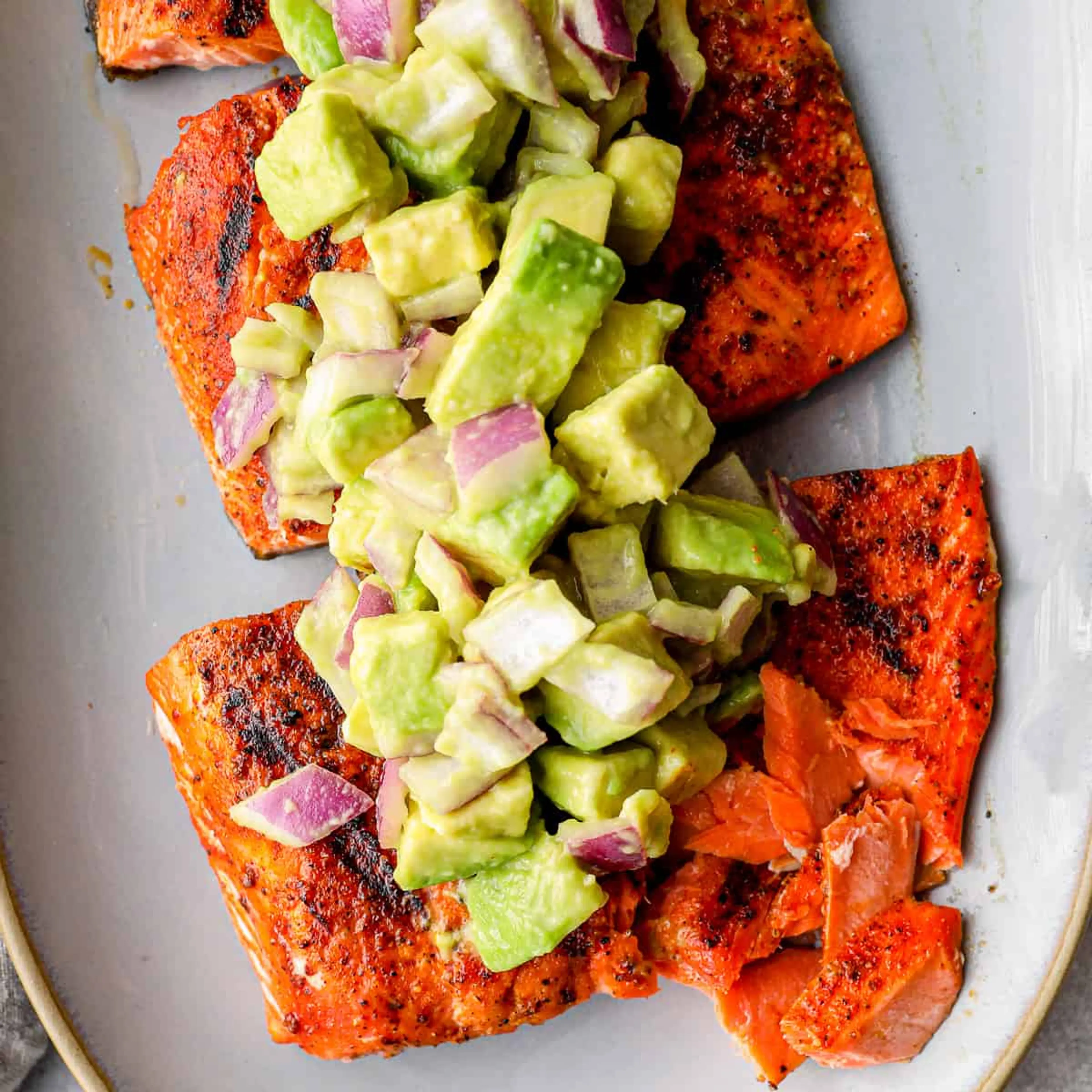Grilled Salmon with Avocado Salsa Recipe