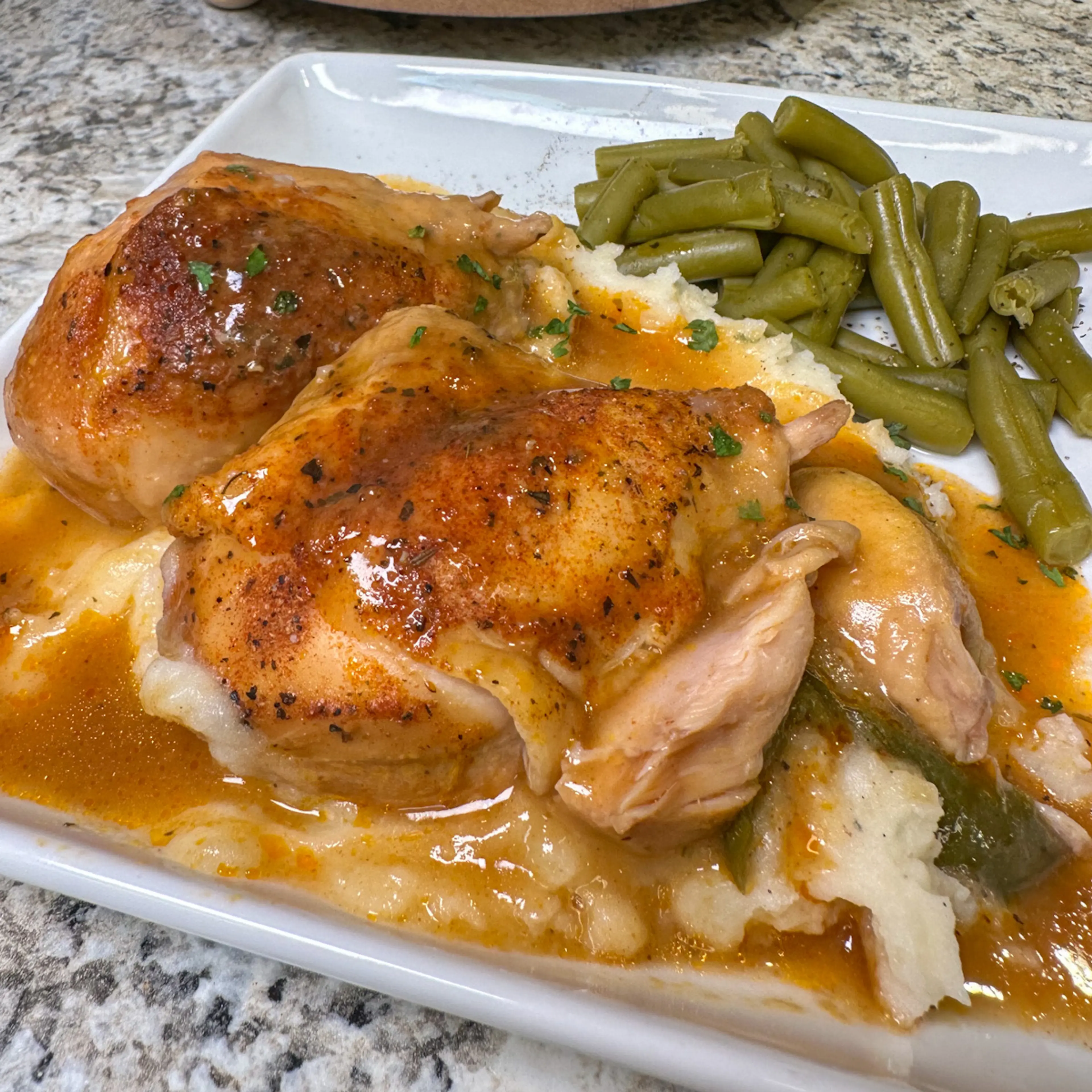 Crockpot Smothered Chicken Legs