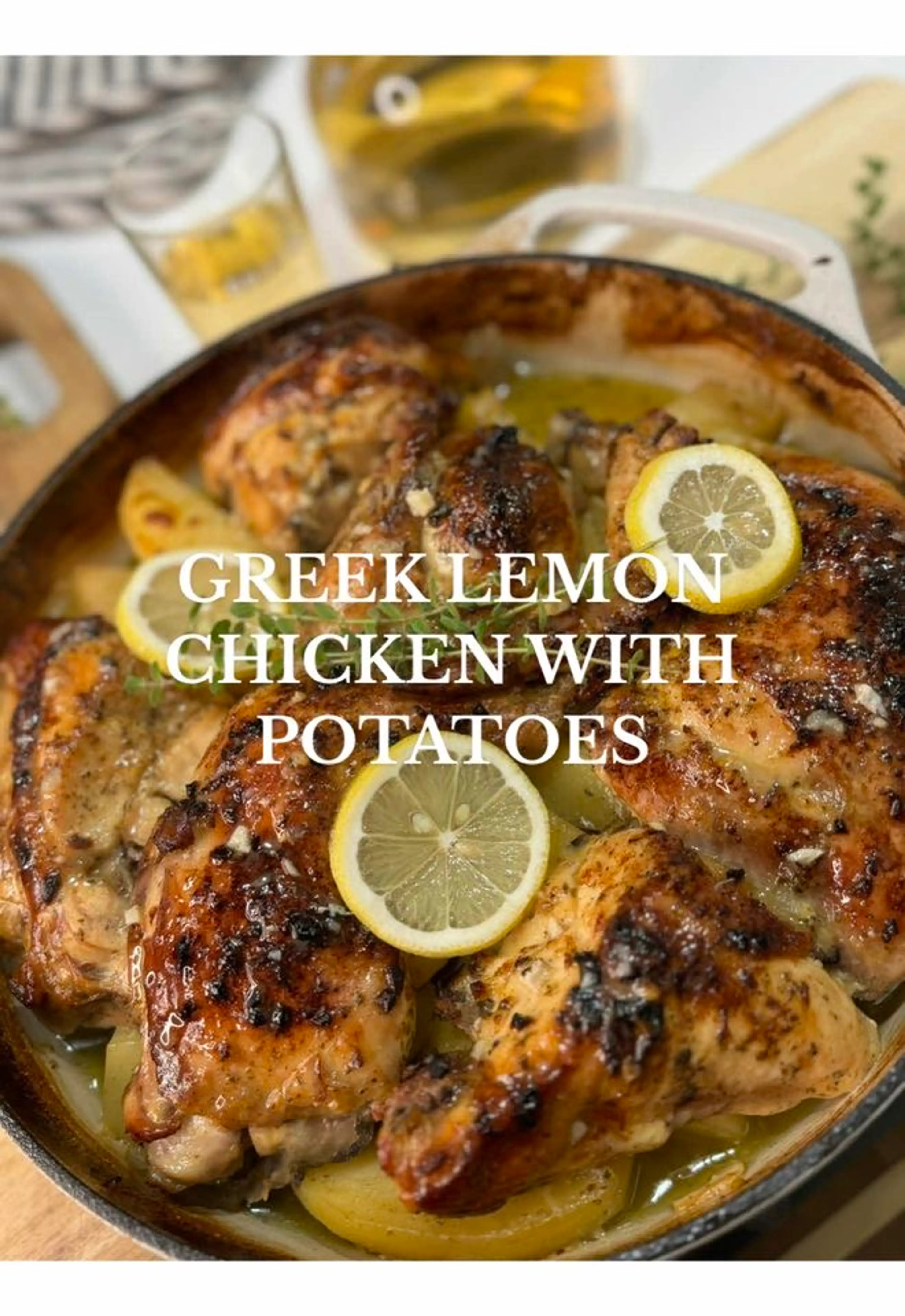 This Greek Lemon Chicken with Potatoes Is a Beloved Dish in