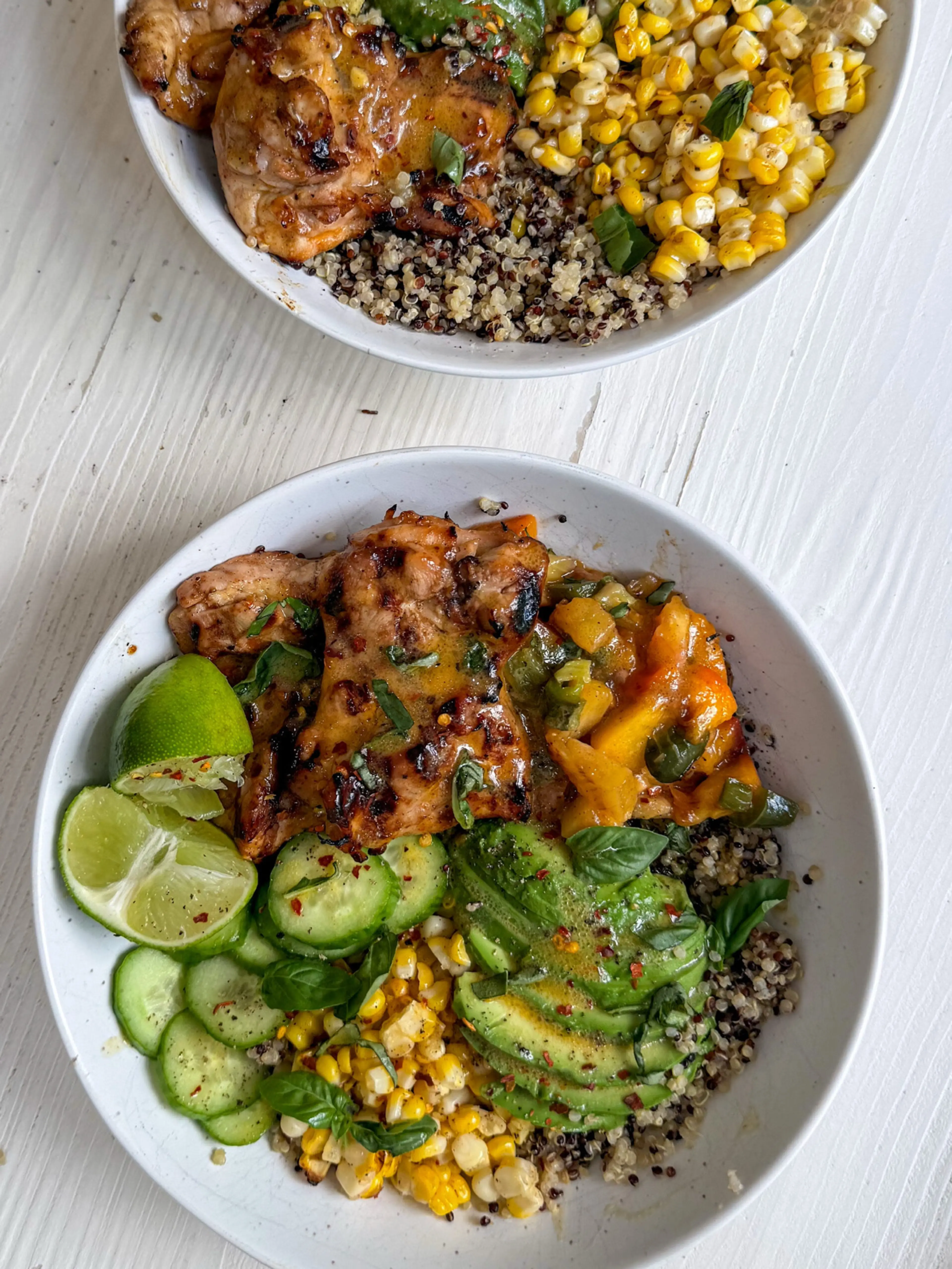 Hot Honey Chicken & Quinoa Bowls