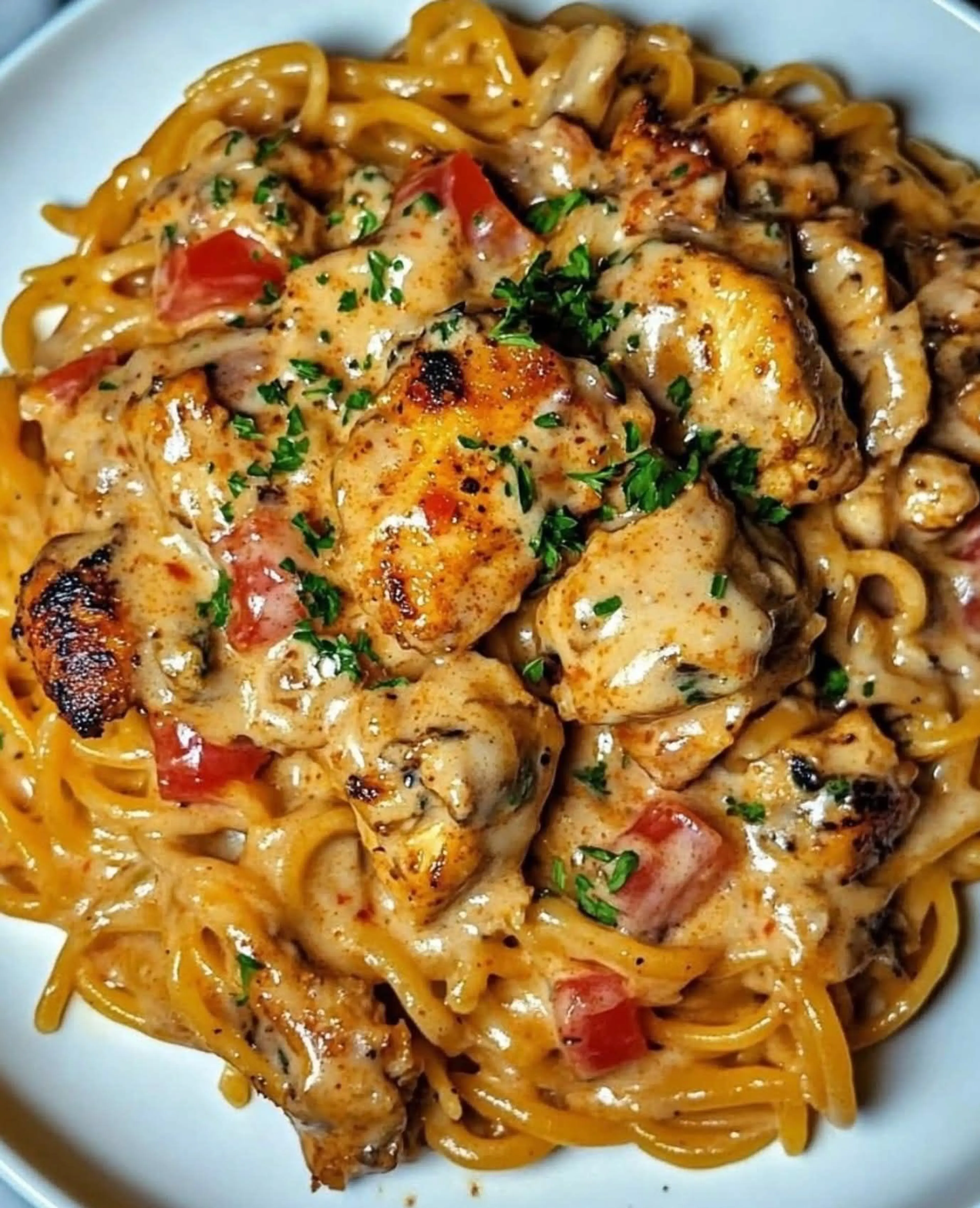 Creamy Cajun Chicken Linguine