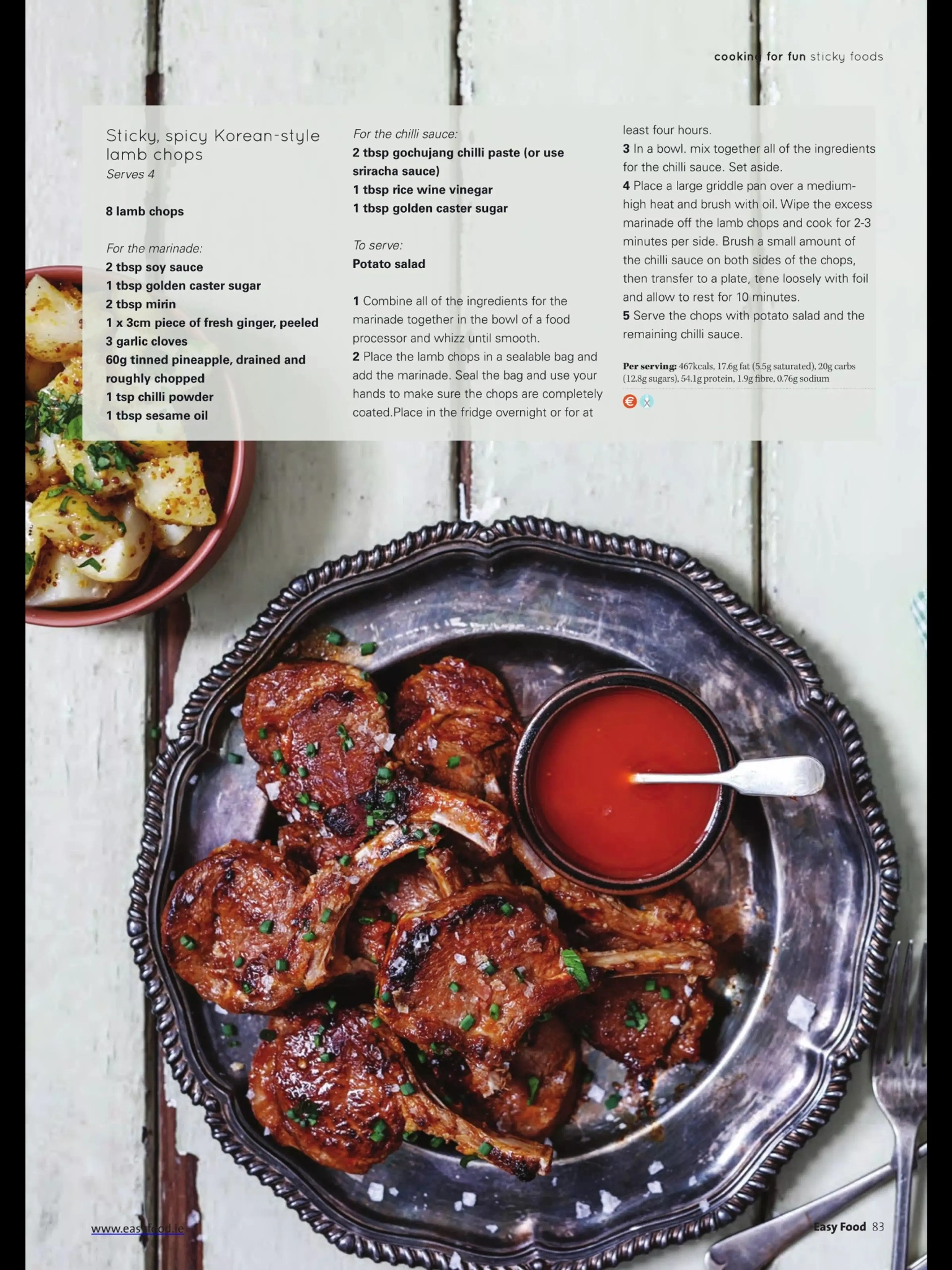 Sticjy Spicy Korean-style Lamb Chops