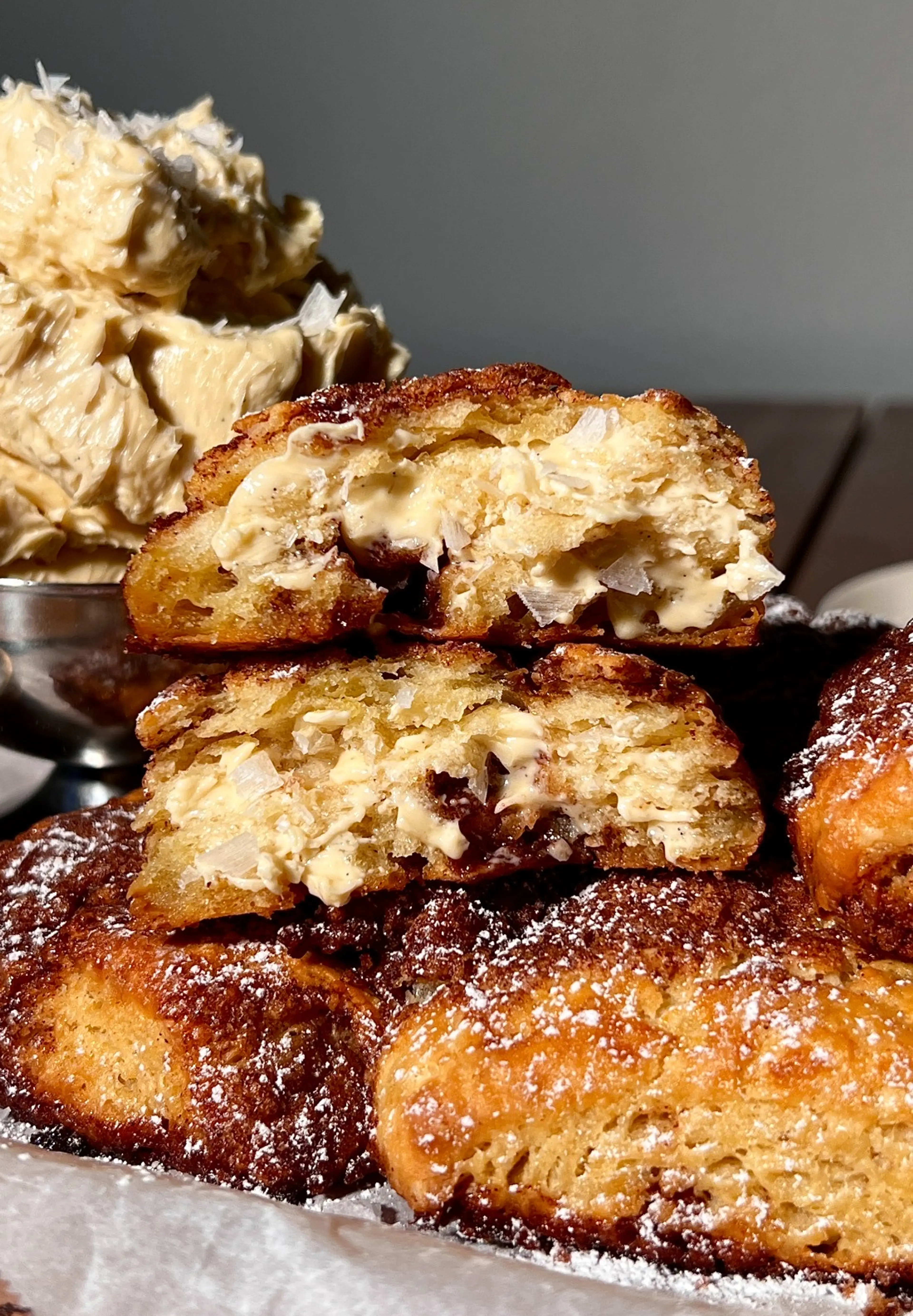French Toast Biscuits with Whipped Salted Maple Butter