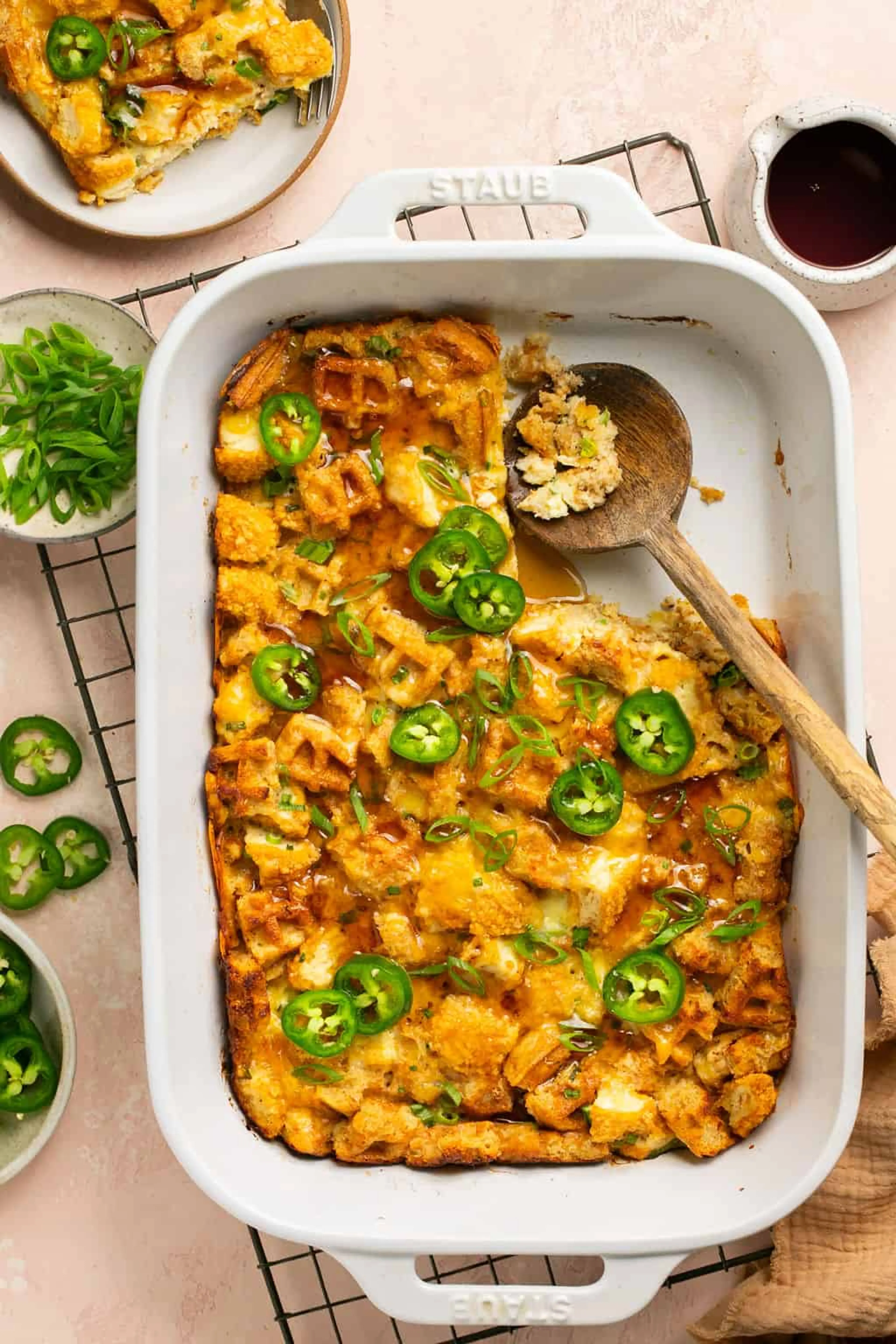 Chicken and Waffle Casserole
