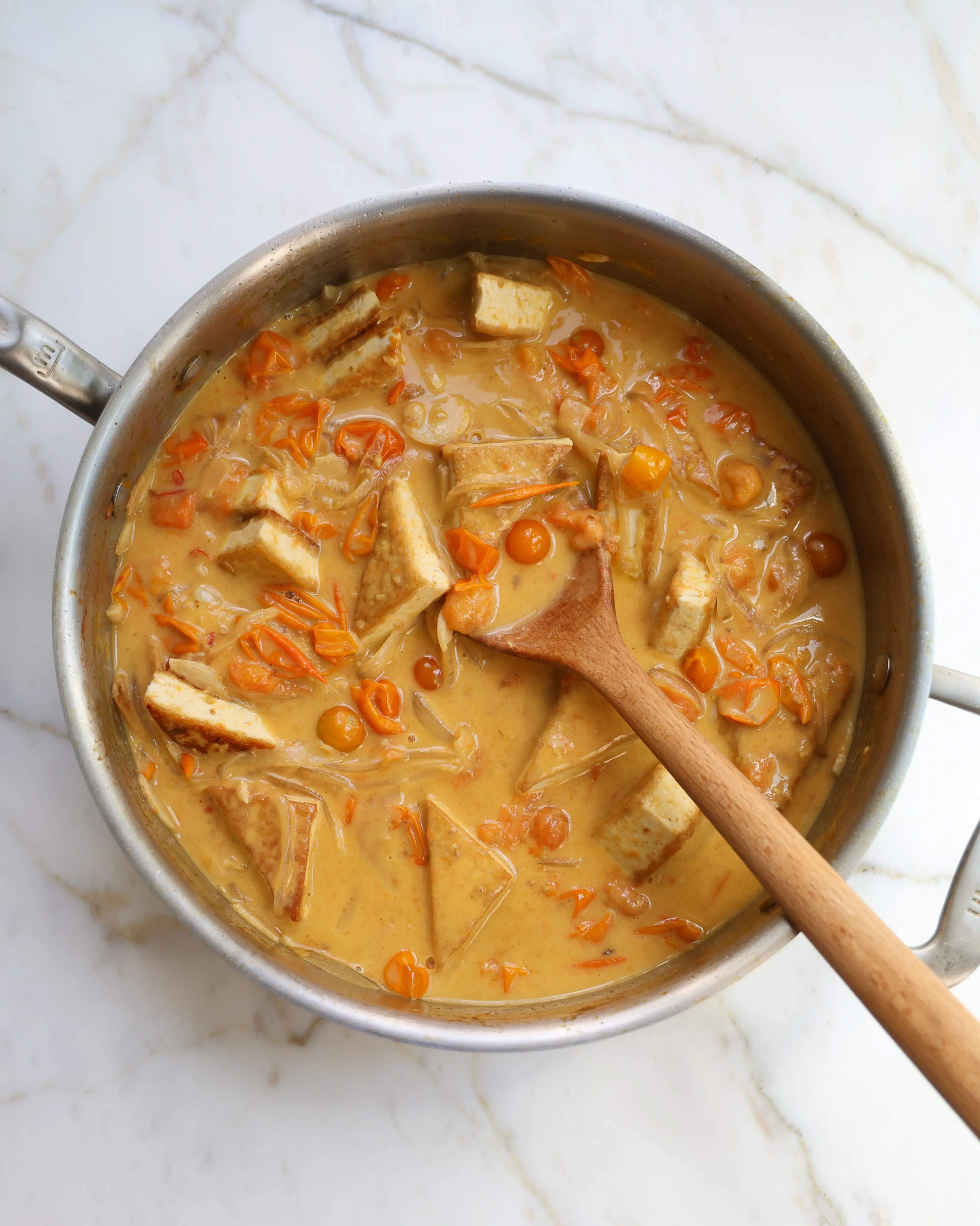 Sungold Tomato Tofu Curry