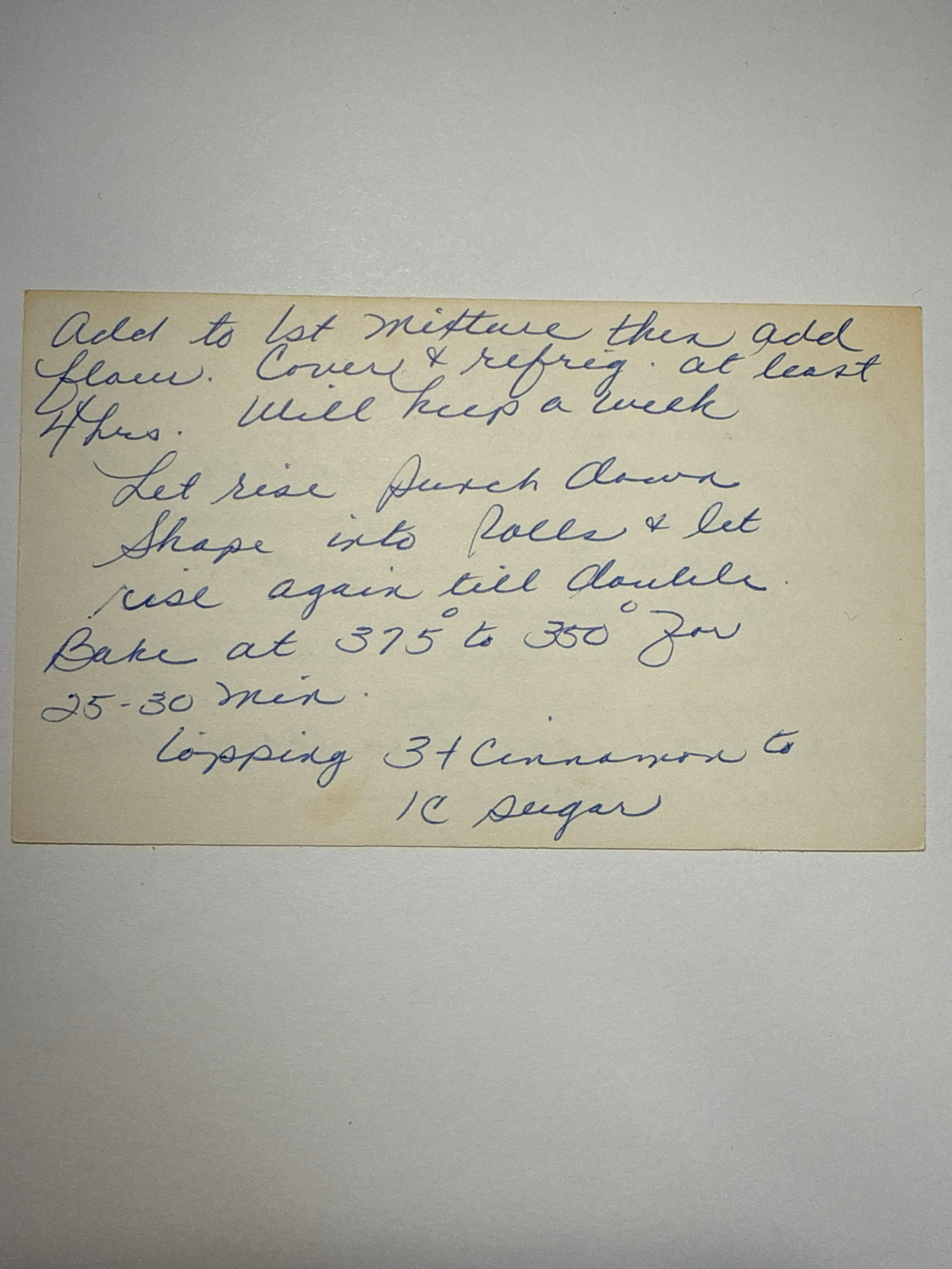 Refrigerator Rolls (Grandma Ruth)