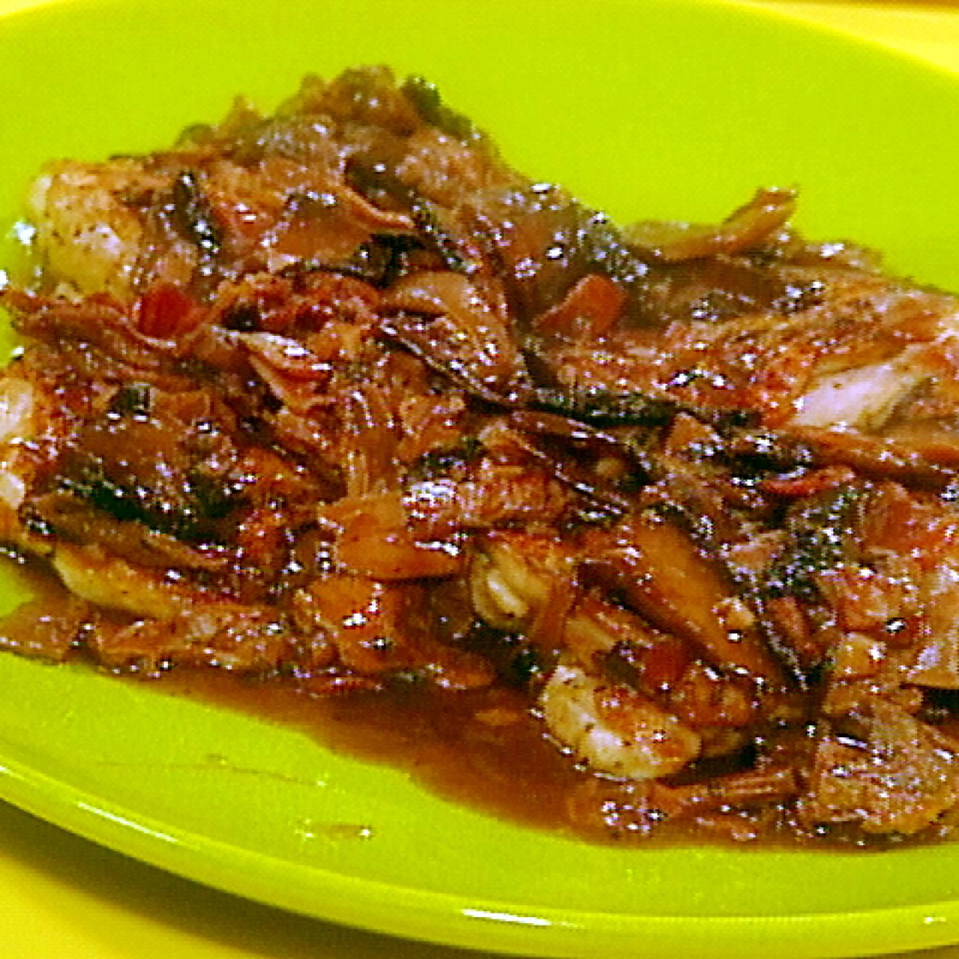 Rosemary Grilled Chicken Thighs and Wild Mushroom Sauce