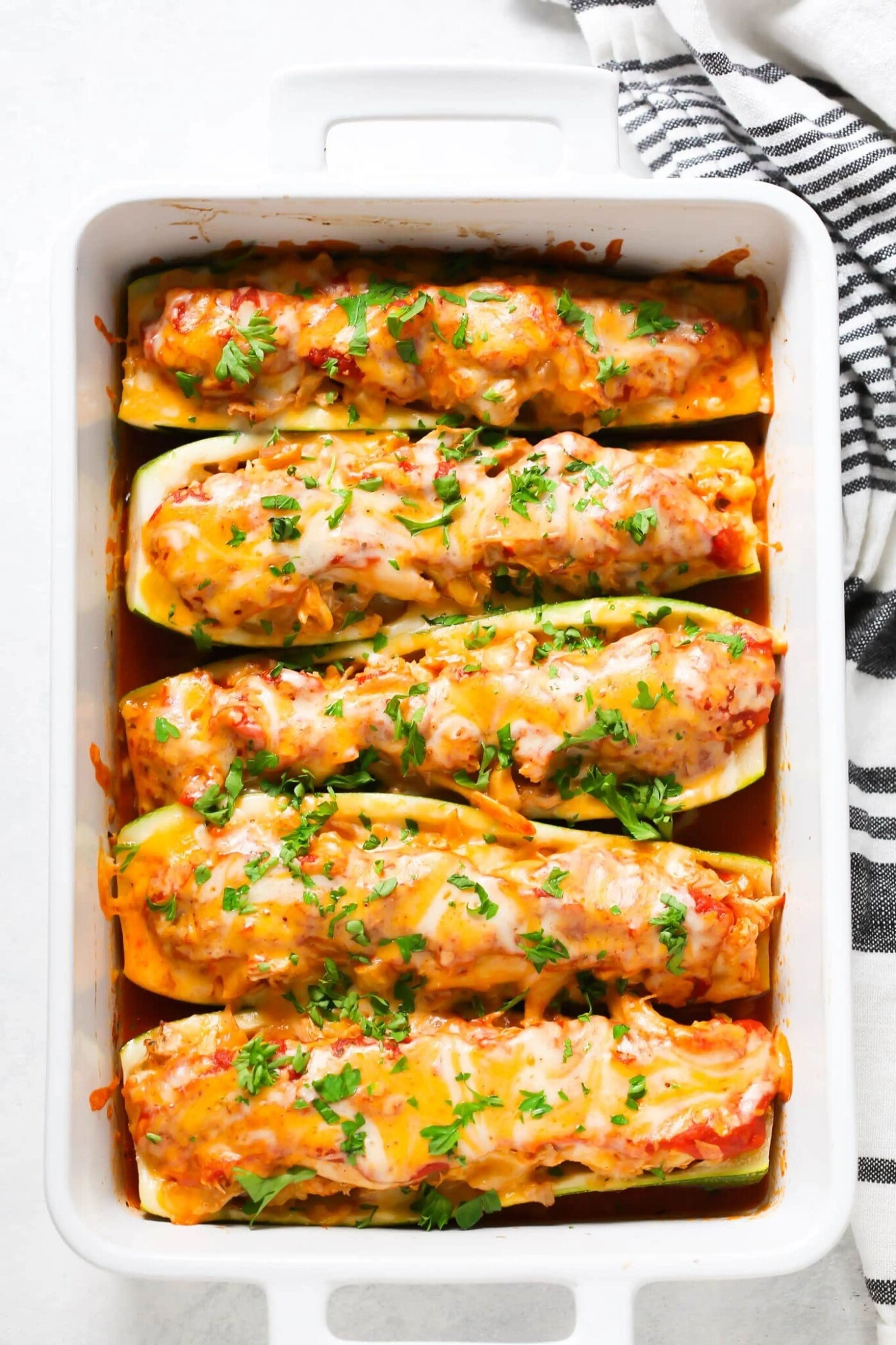 Chicken Zucchini Boats