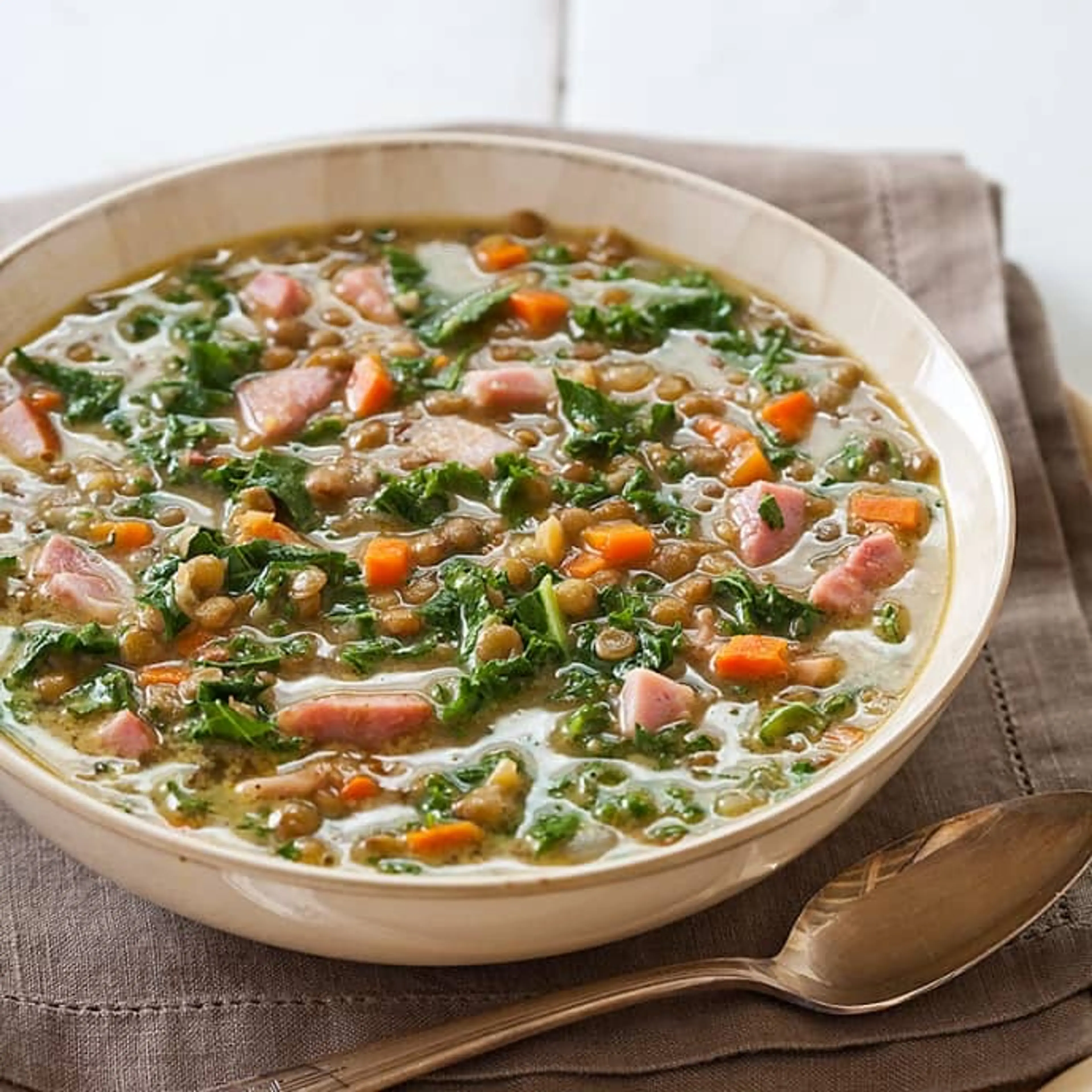 Lentil Soup With Ham (ATK)