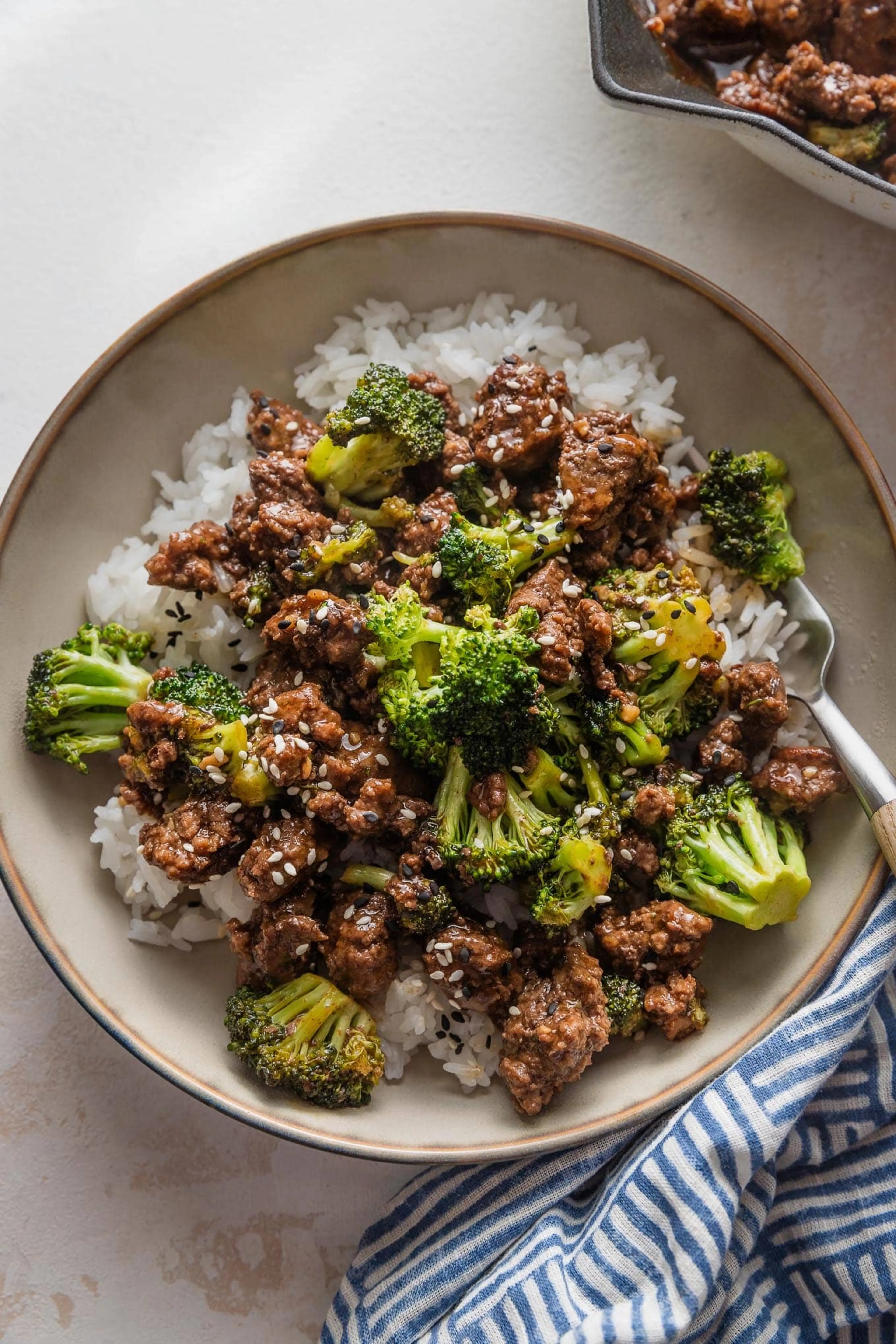 Ground Beef and Broccoli