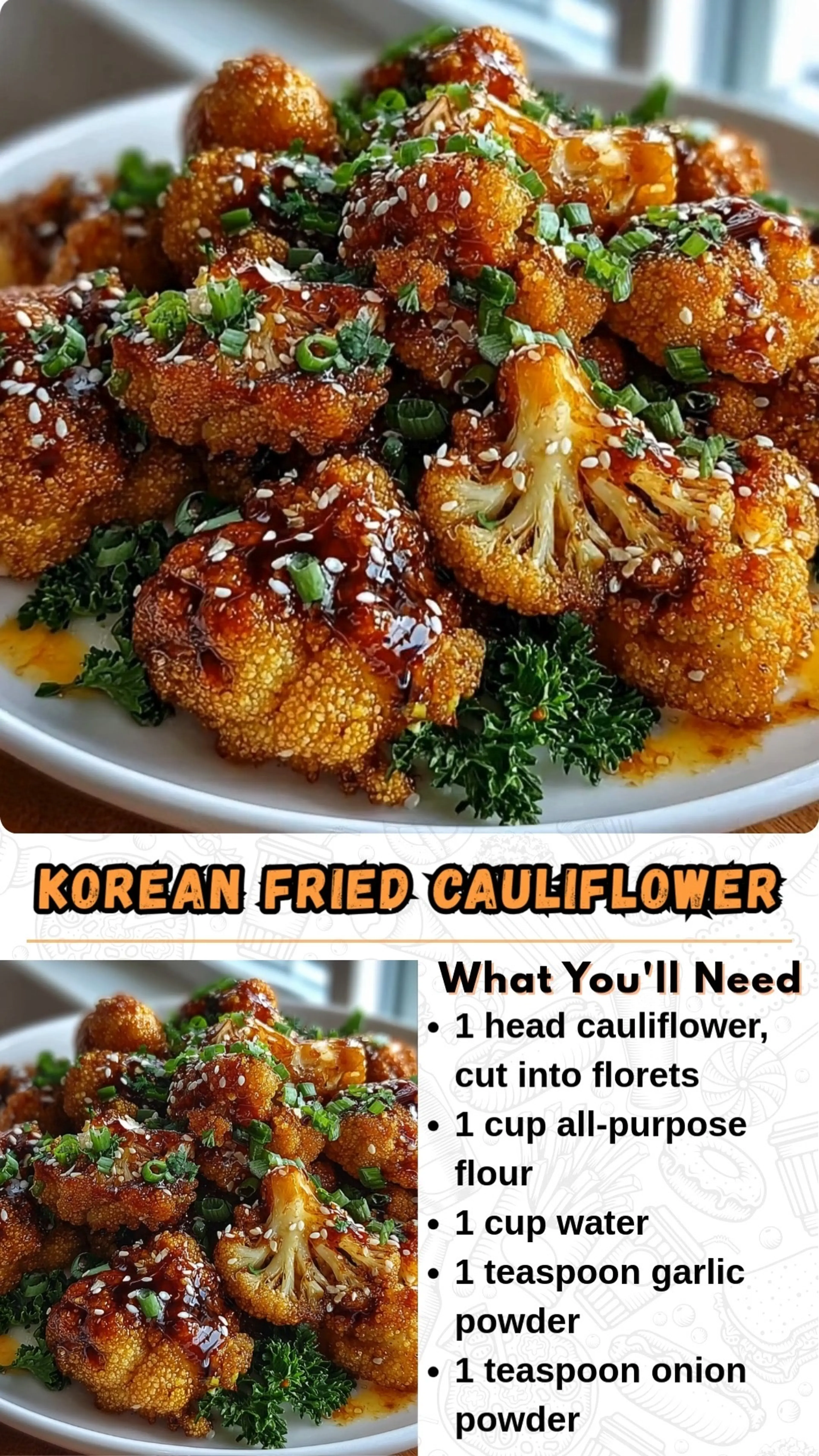 Korean Fried Cauliflower