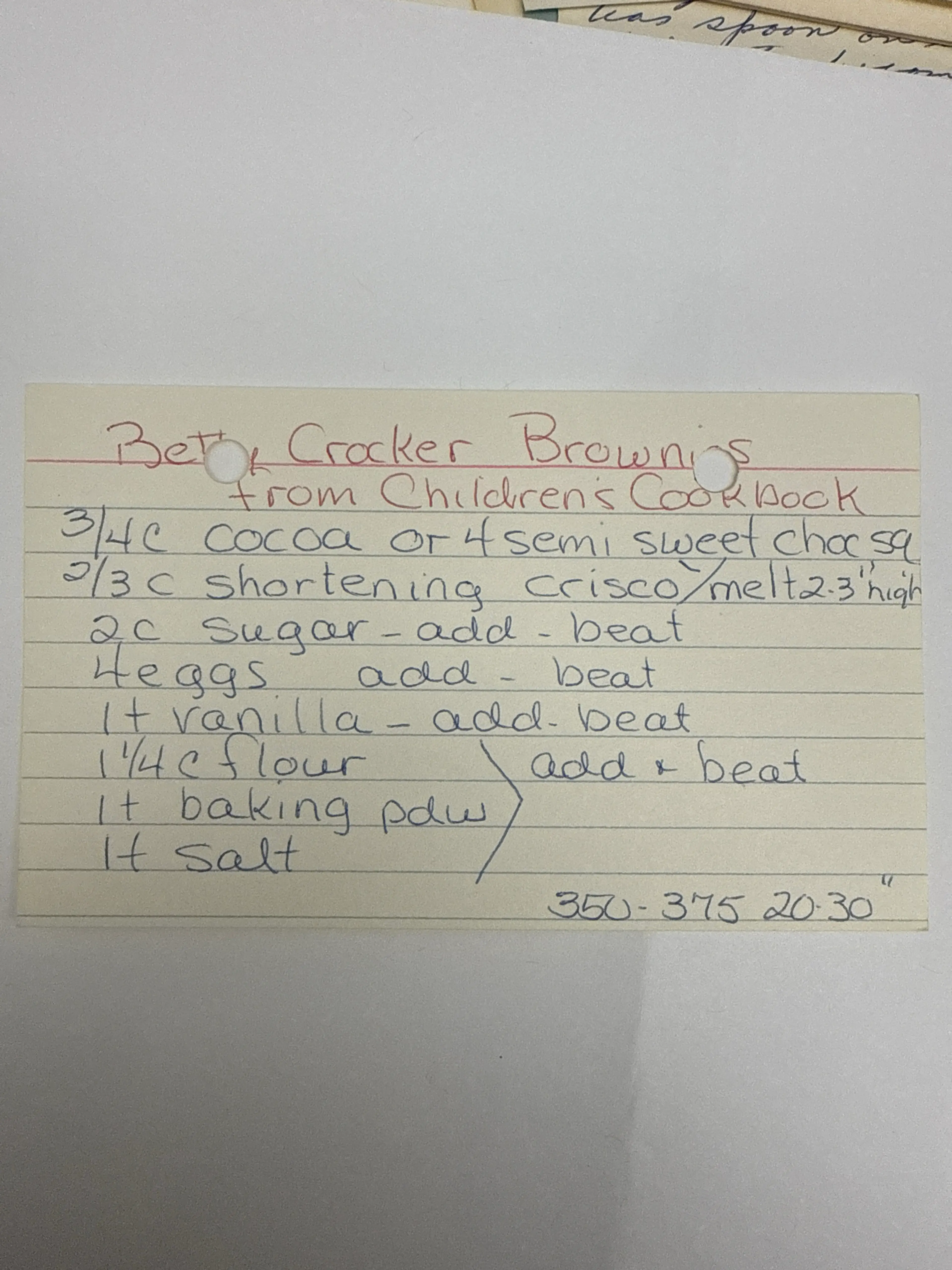 Betty Crocker Brownies (Children’s Cookbook)