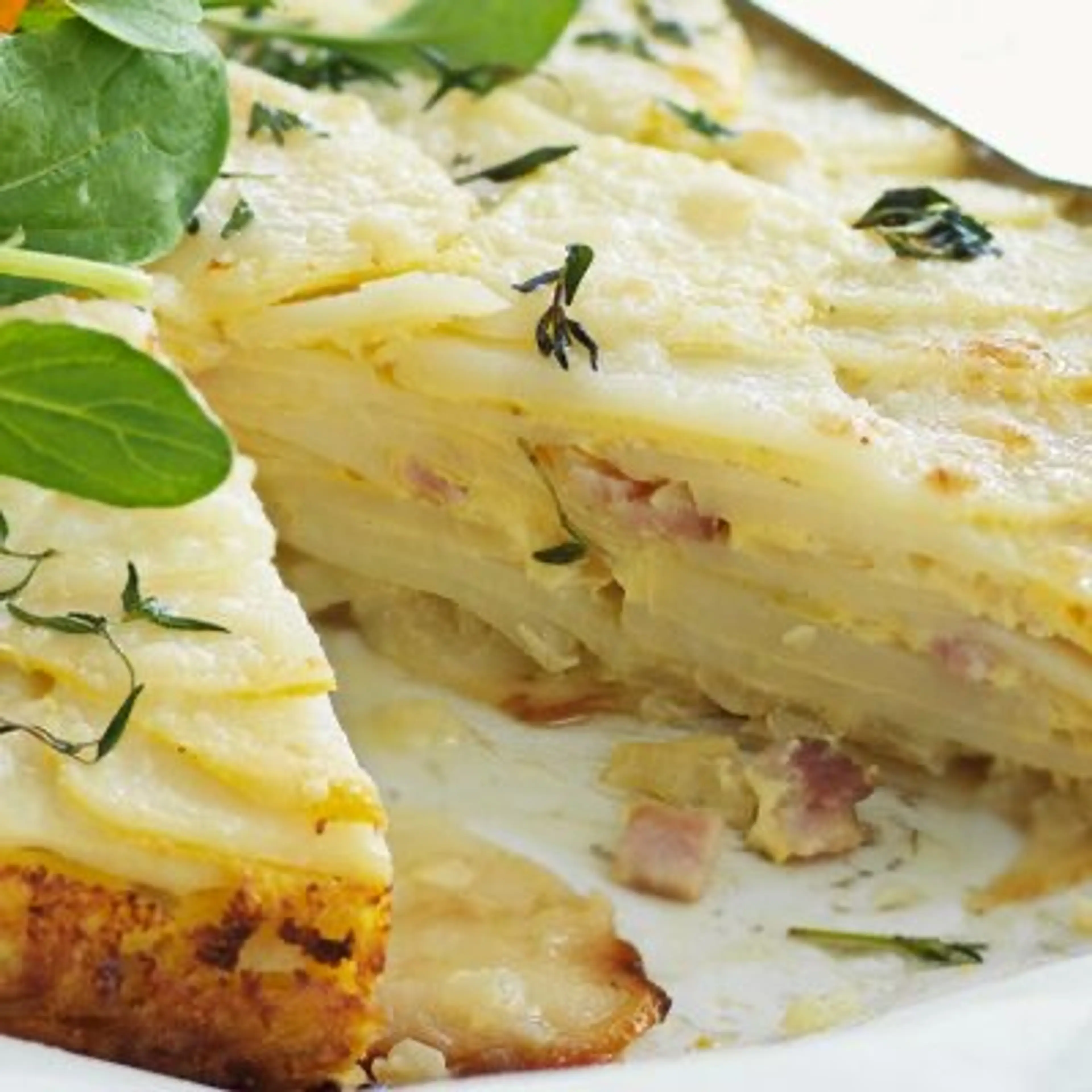 Tortilla de pommes de terre au lard fumé