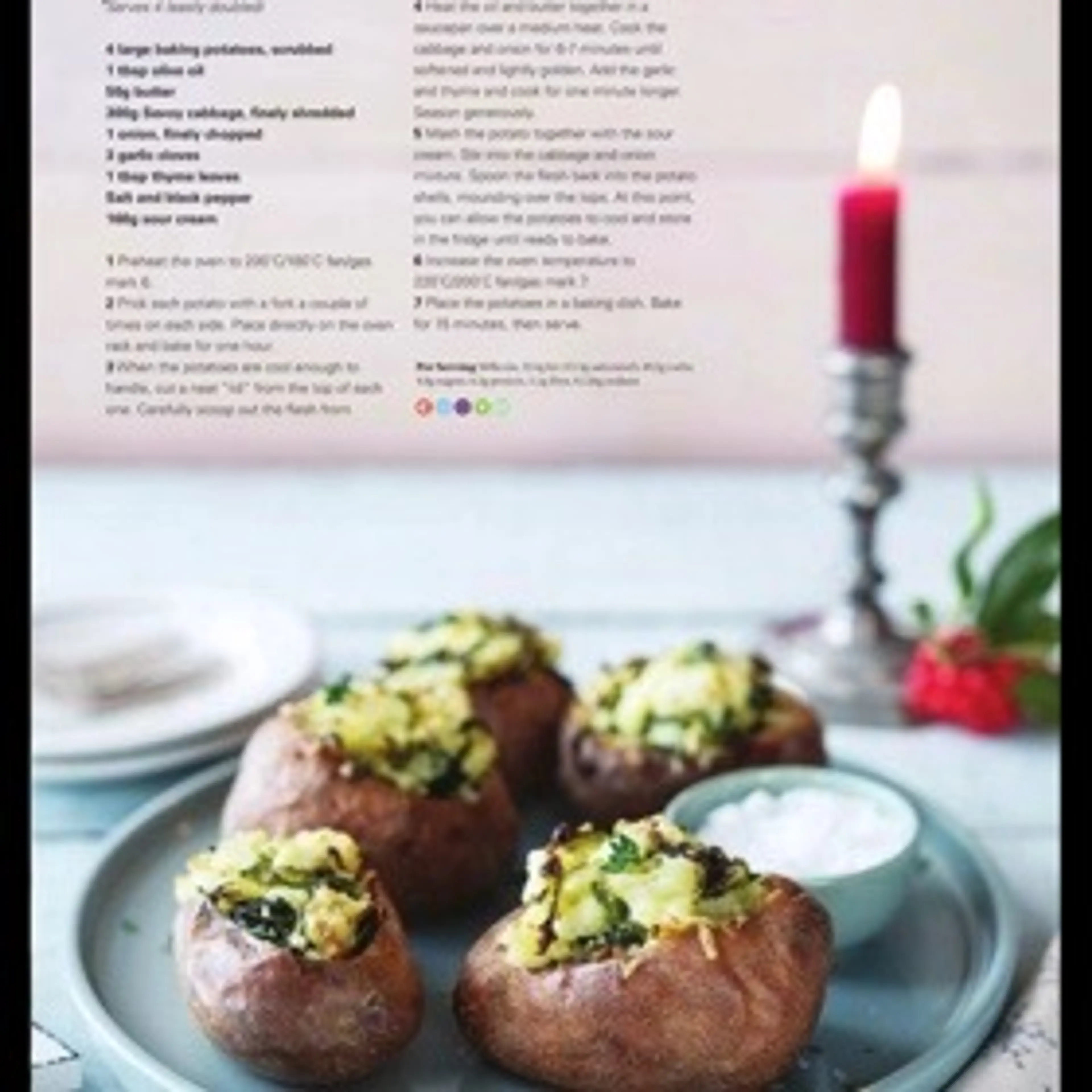 Twice baked colcannon potatoes