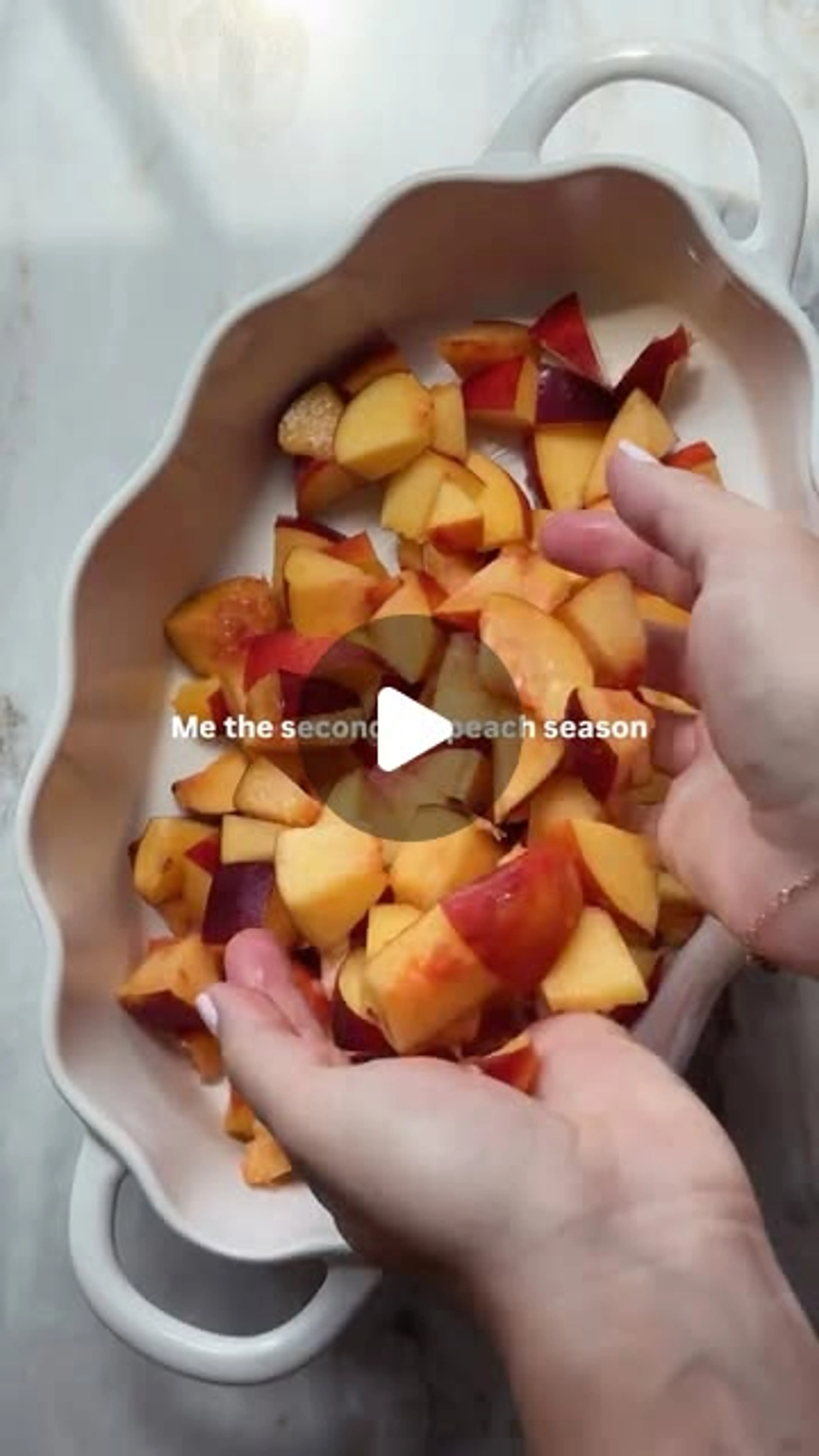 Peach & Raspberry Crisp
