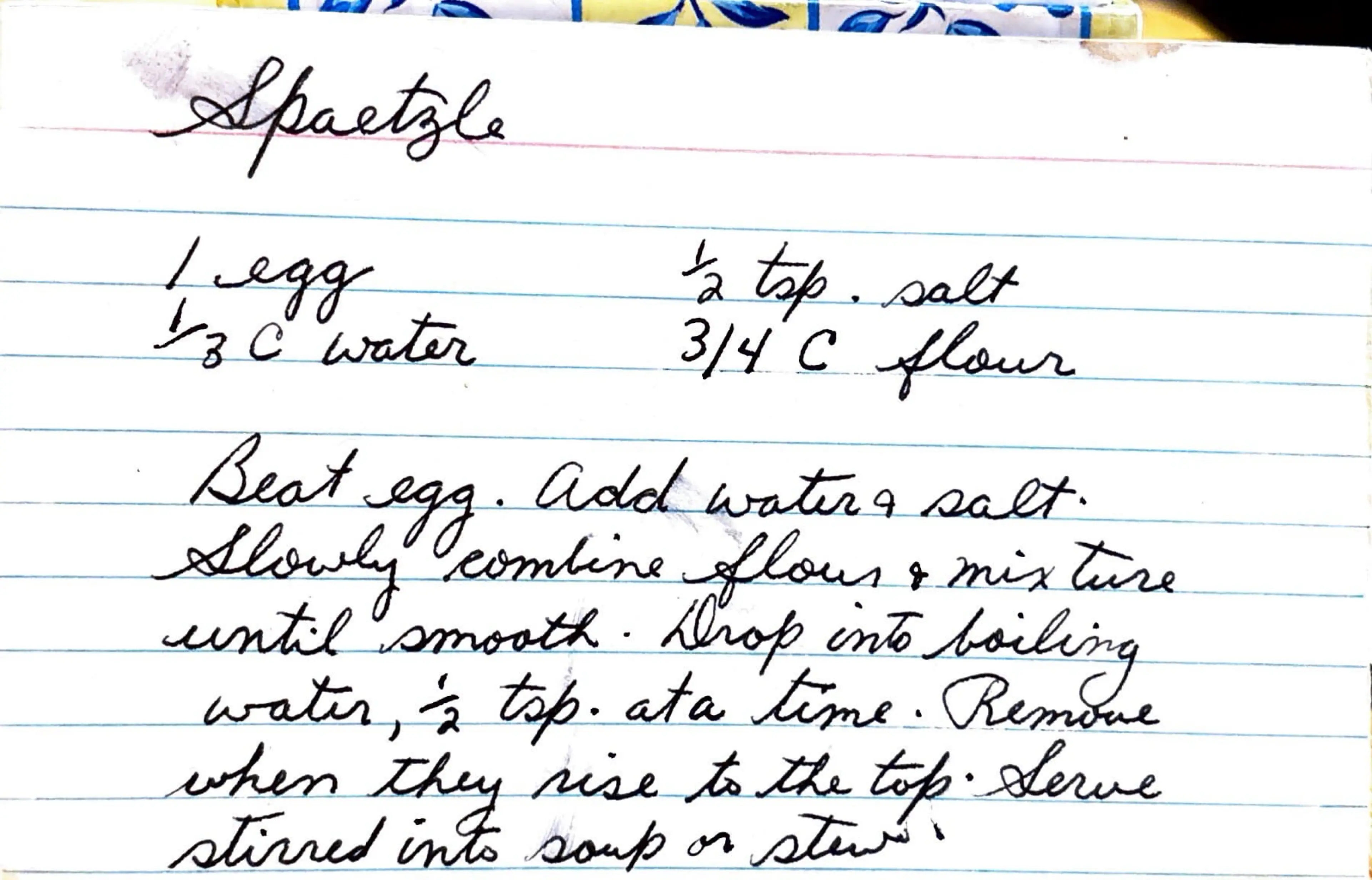 Spaetzle