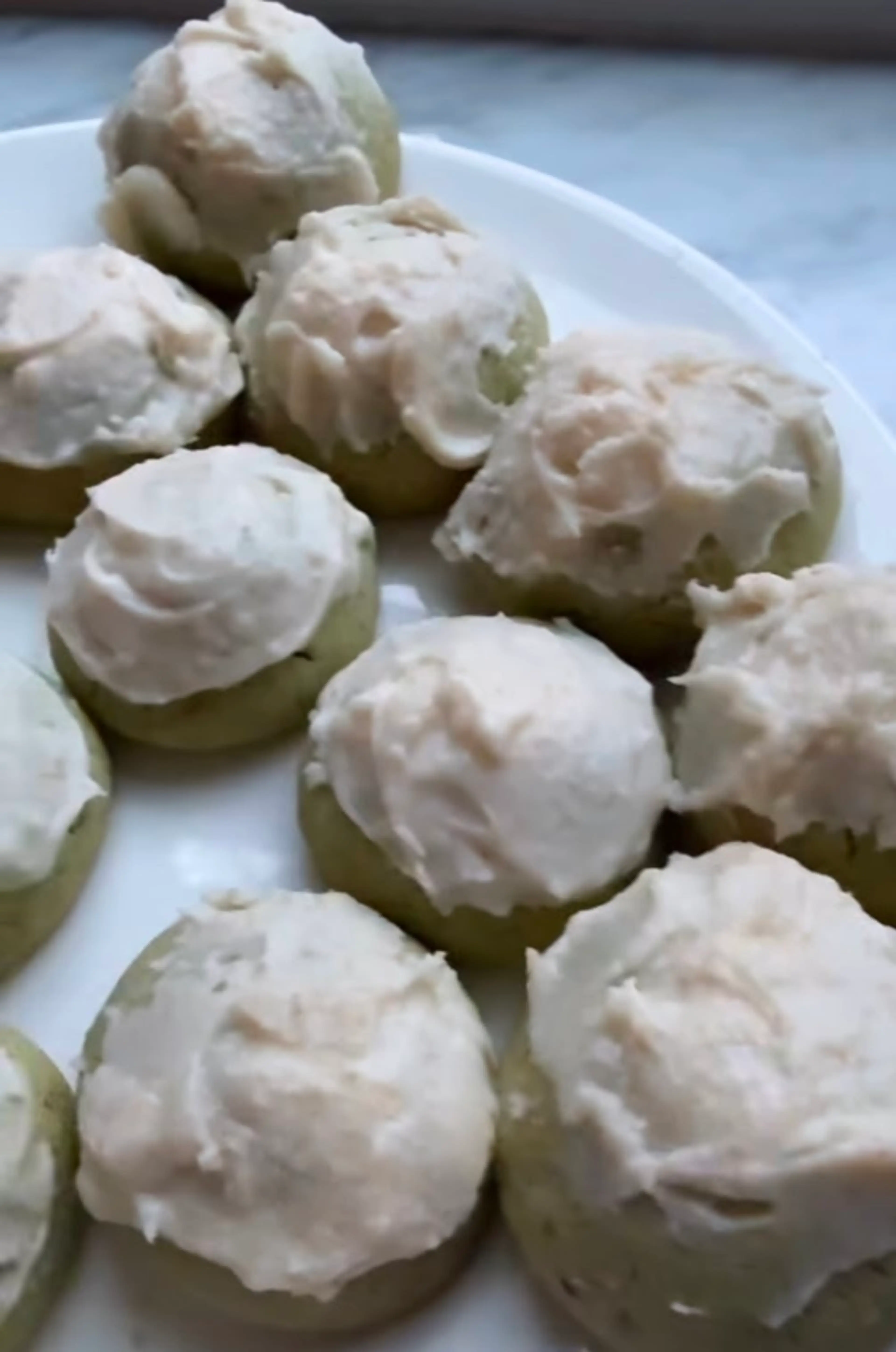 Pistachio Cookies with Brown Butter Icing