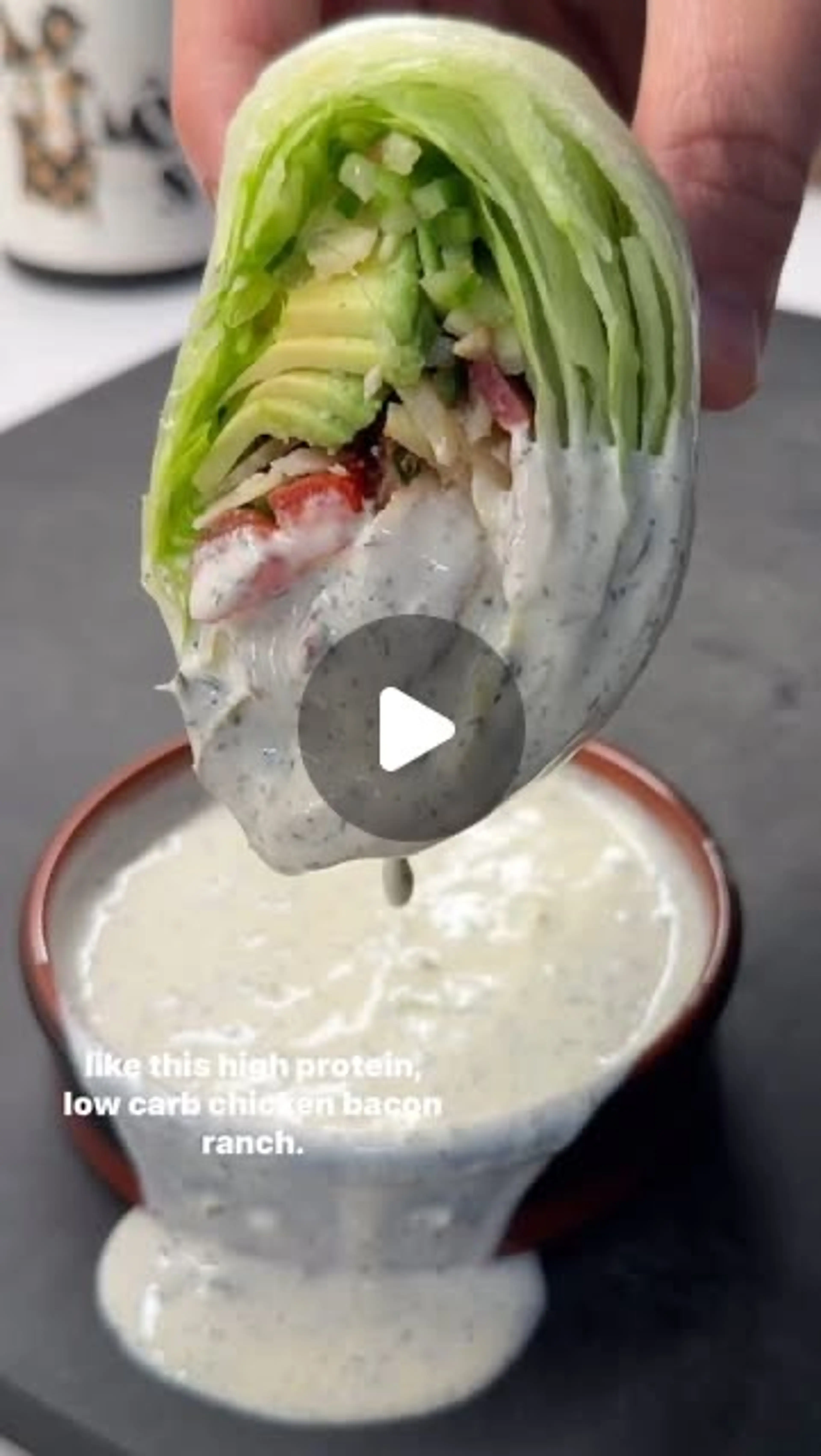 Chicken Bacon Lettuce Wrap