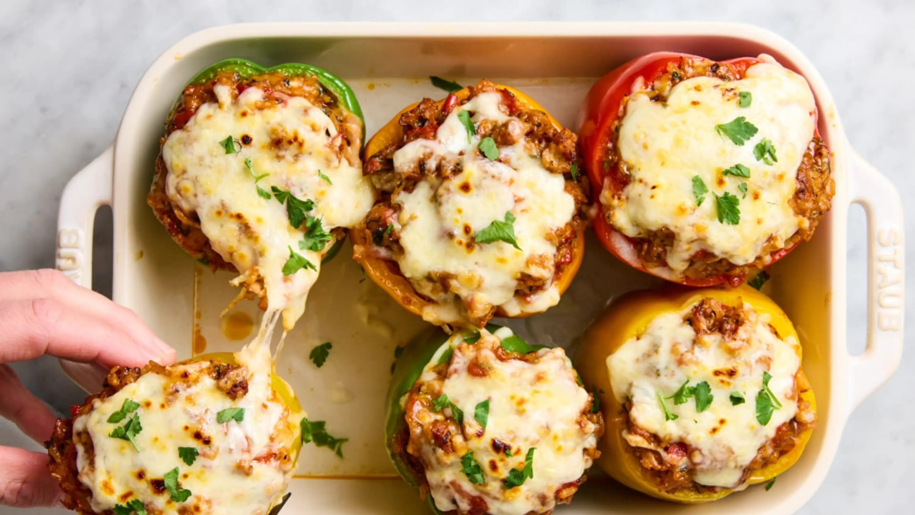 Stuffed Bell Peppers-sausage