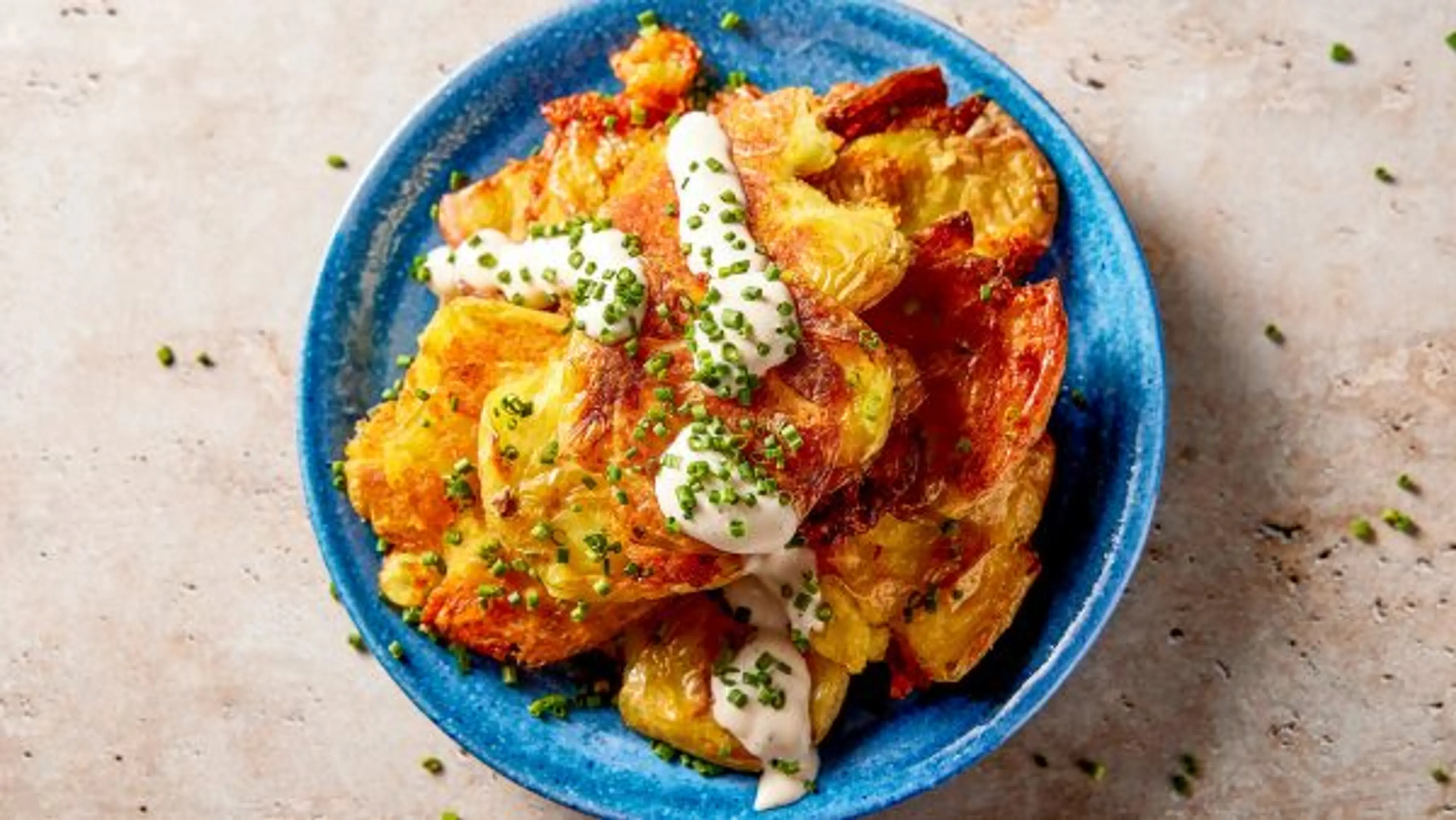 Salt and Vinegar Smashed Potatoes