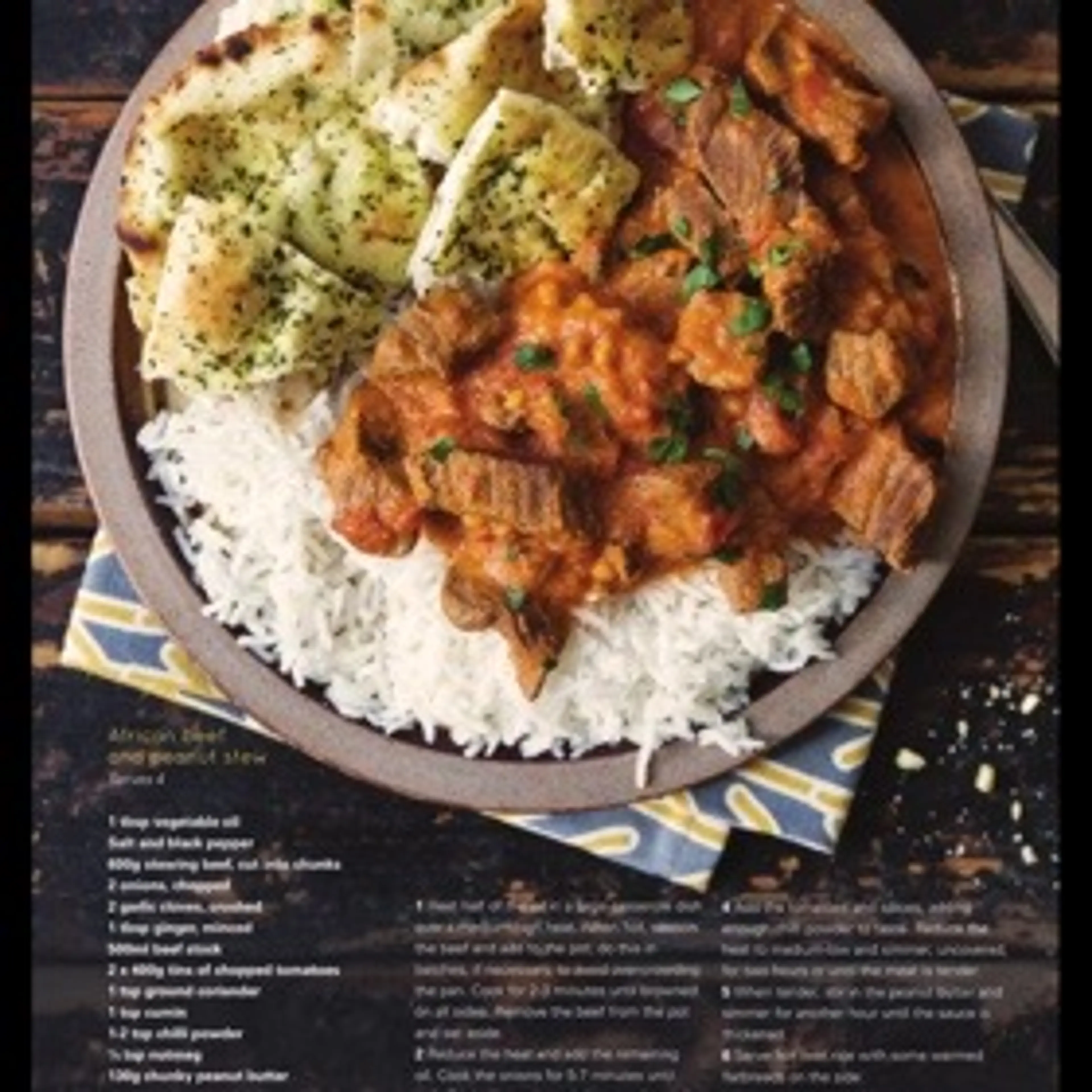African beef and peanut stew