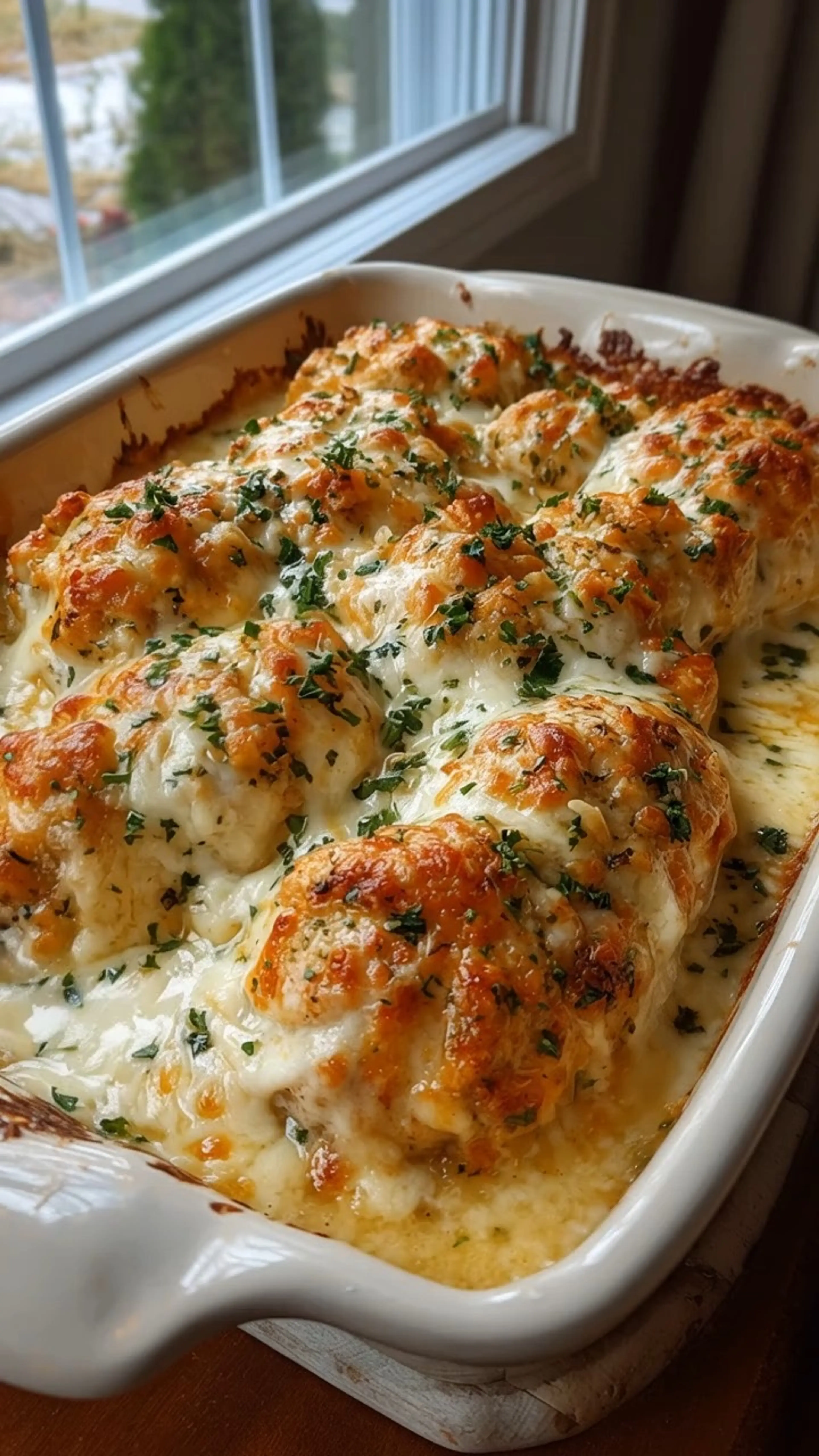 Creamy Garlic Parmesan Baked Chicken