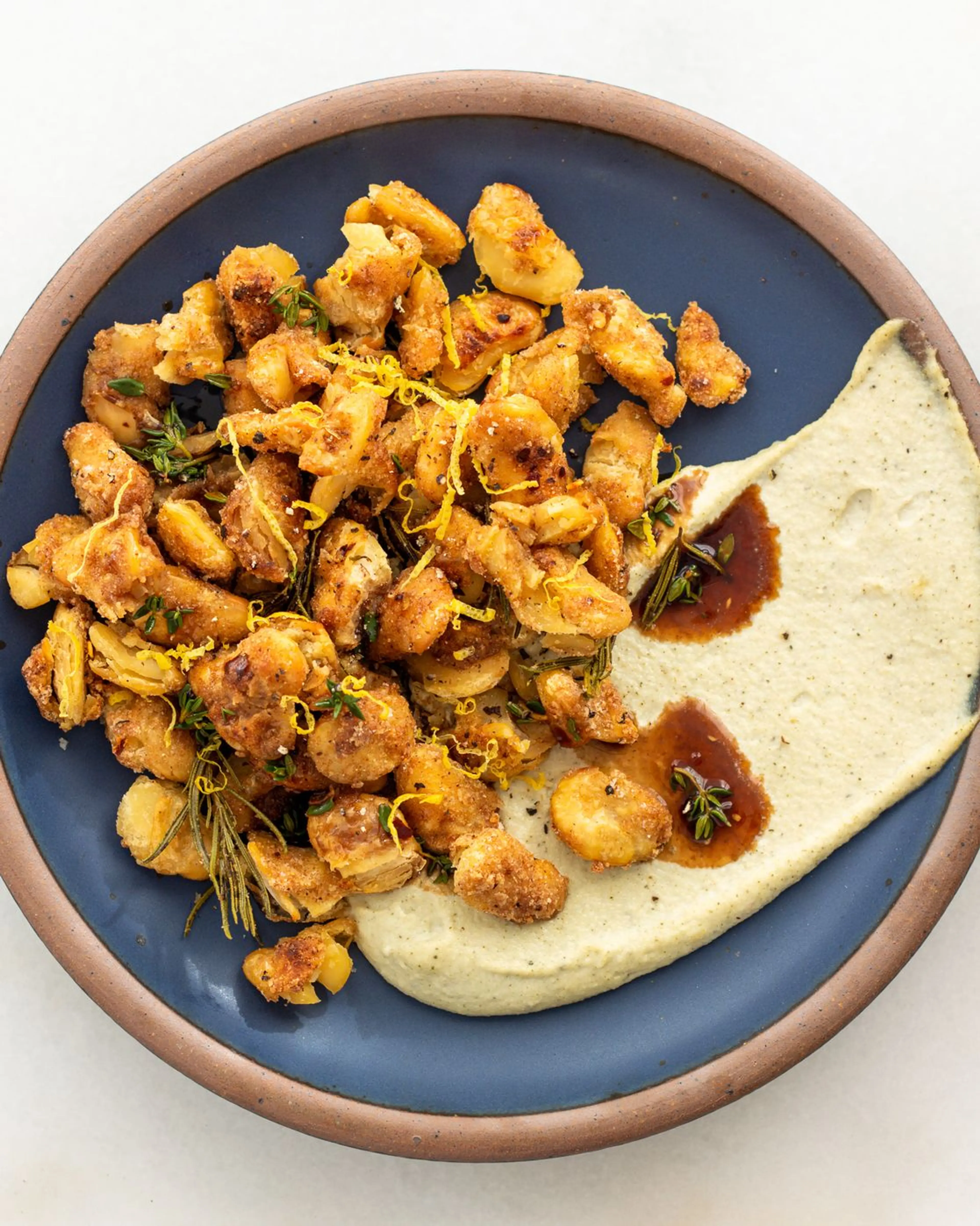 Breaded Beans & Sage Cashew Cream