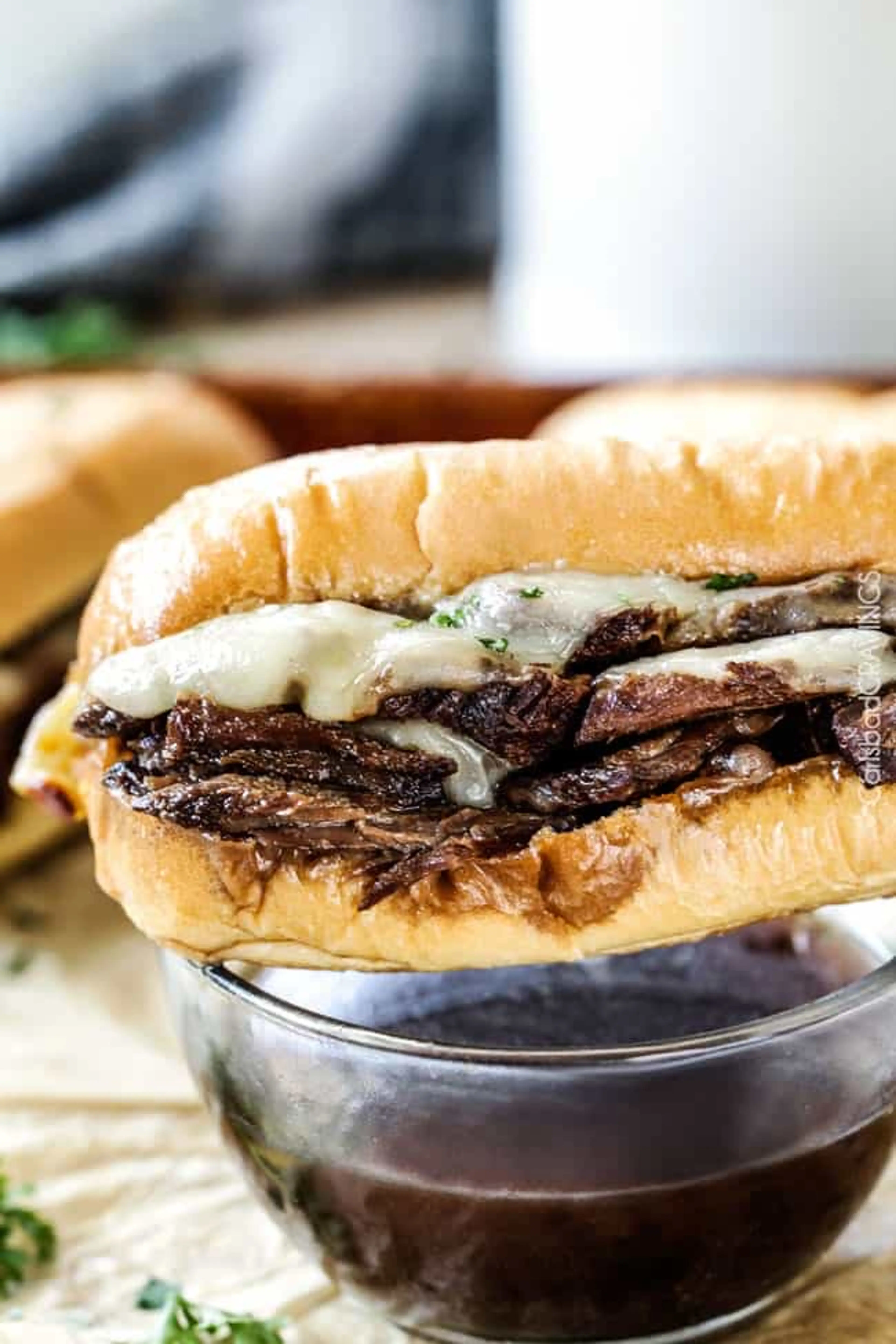 Slow Cooker French Dip Sandwich