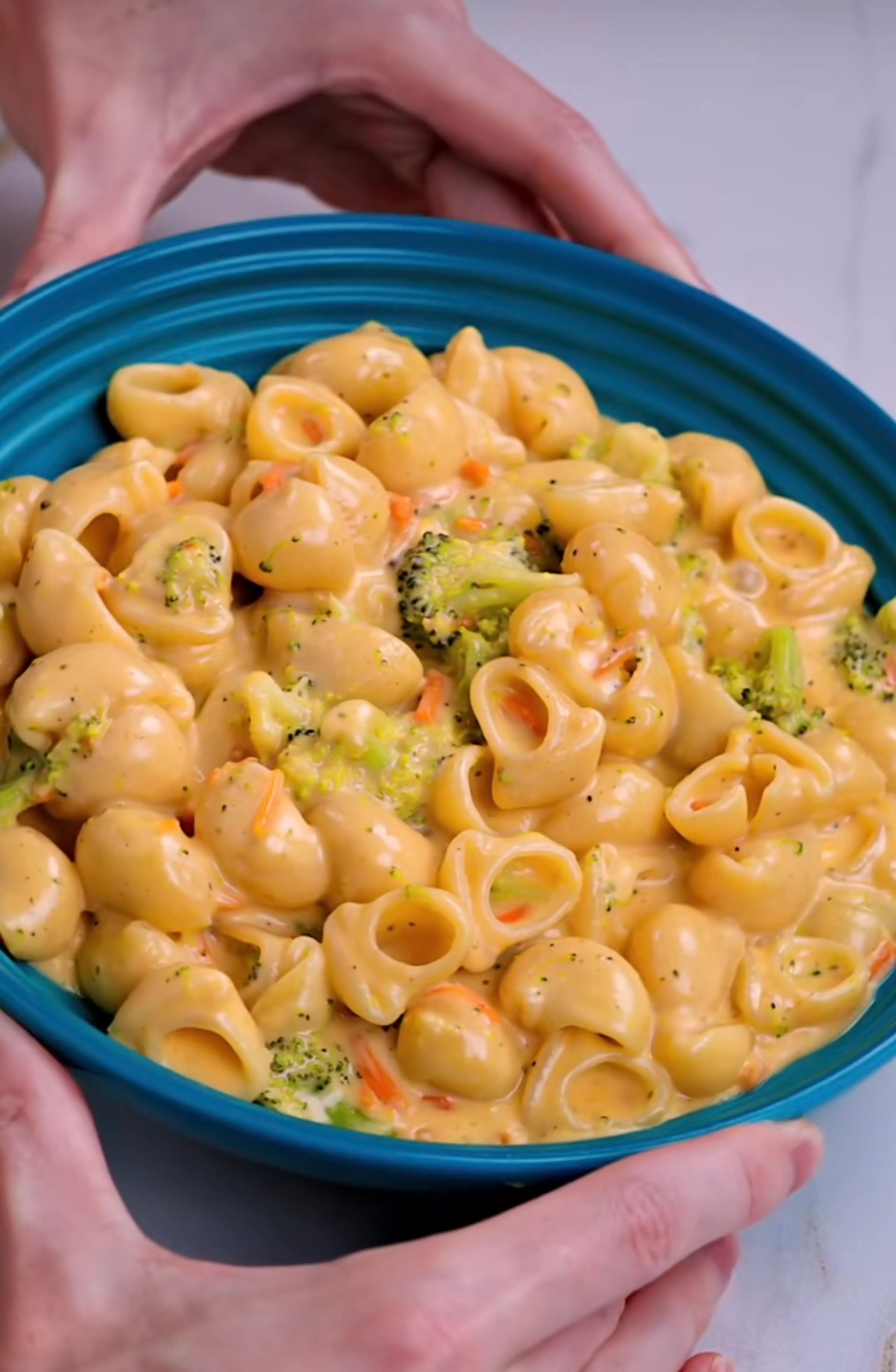 Macncheese aux Carottes et Brocolis