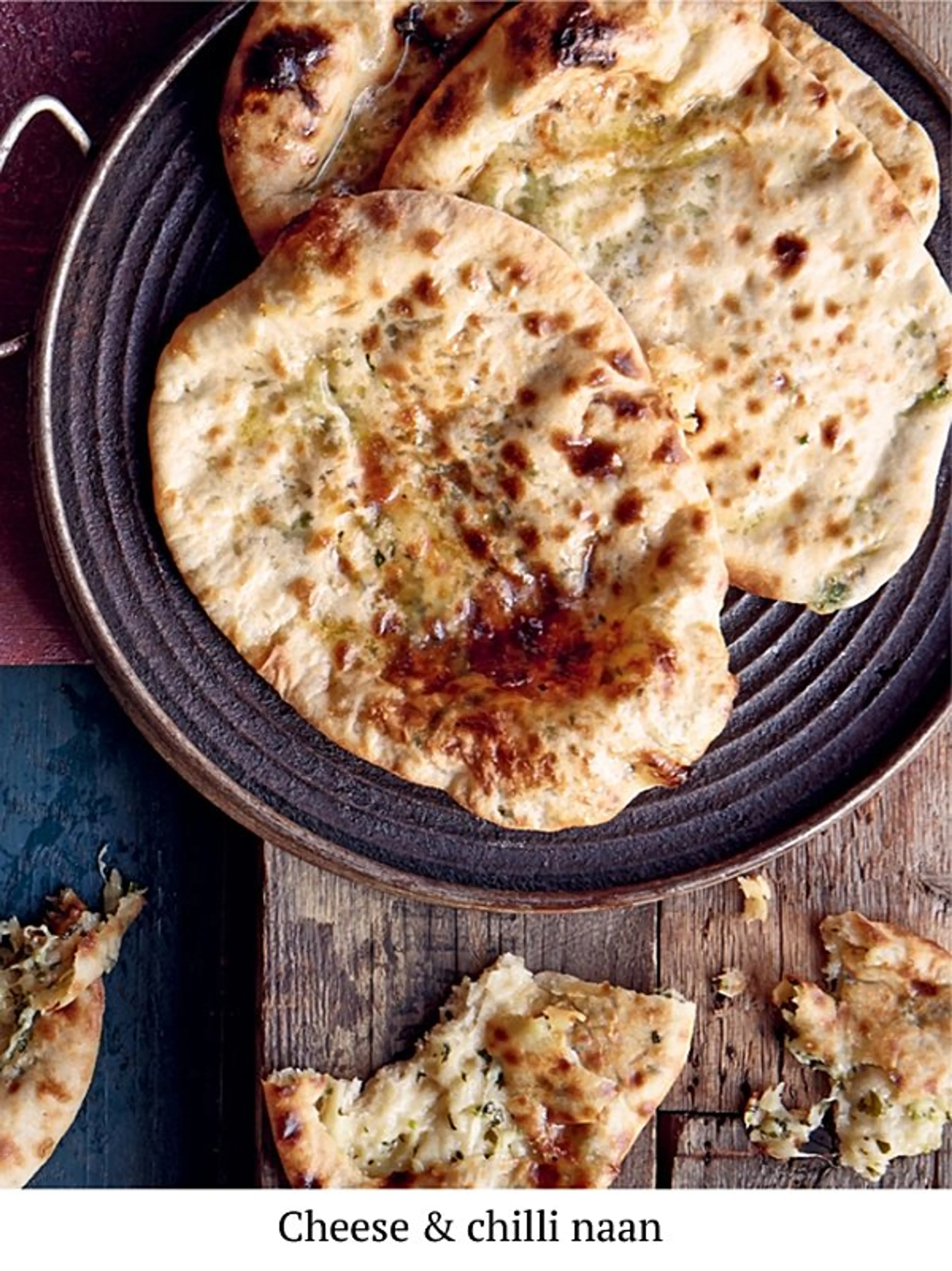 Cheese & chilli naan Mirchi naan
