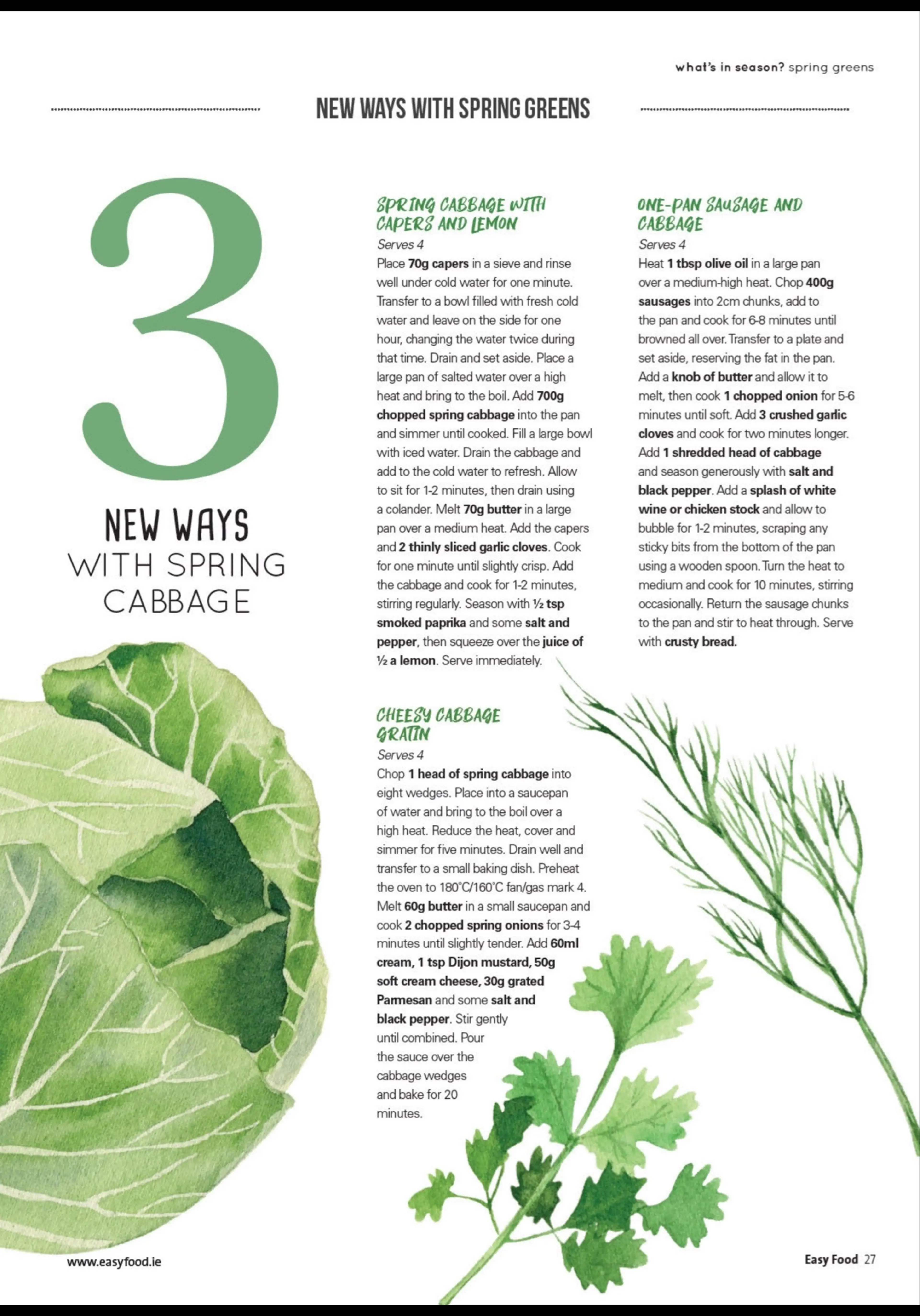 Ways With Cabbage