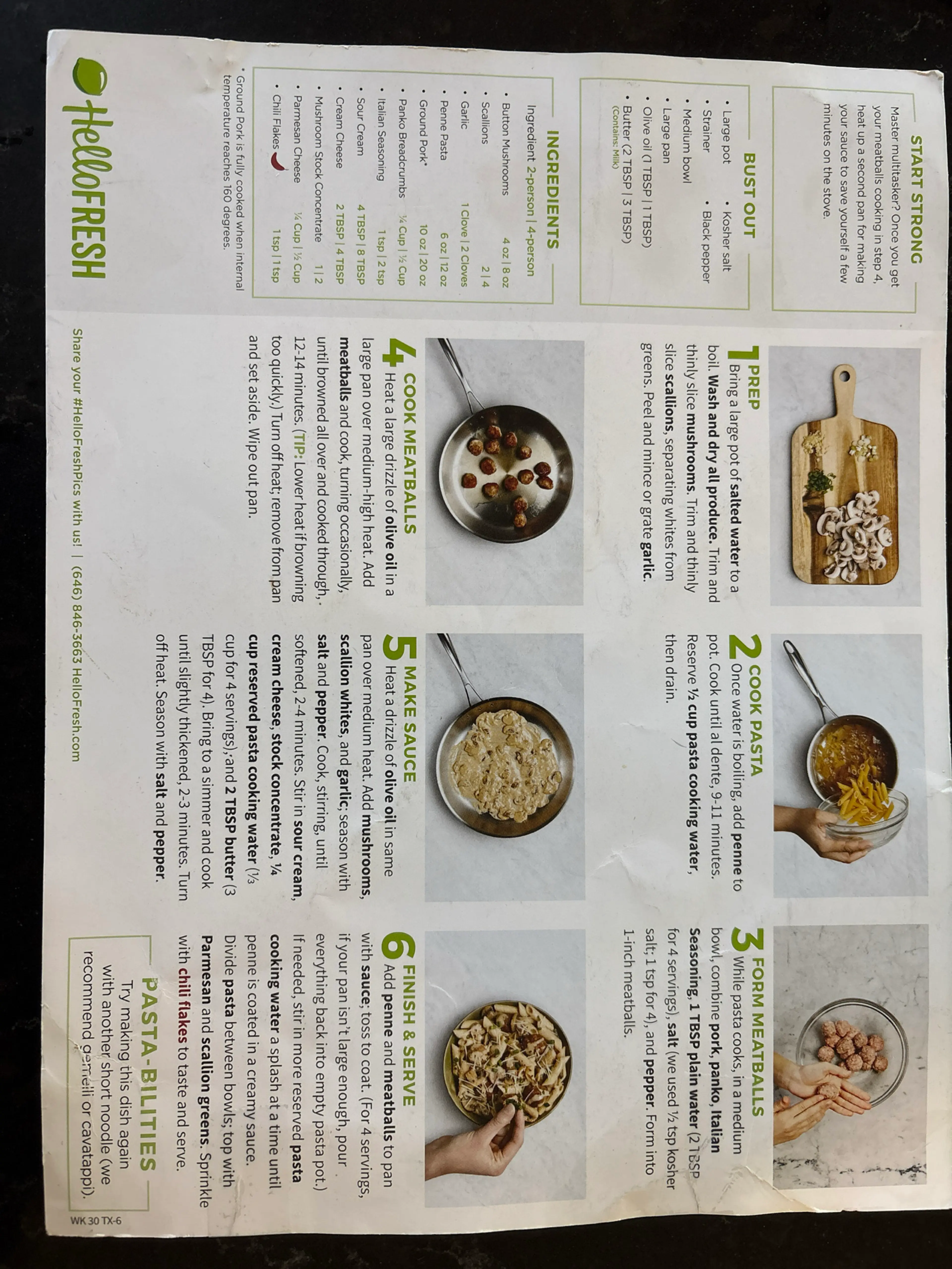 Penne With Pork Meatballs