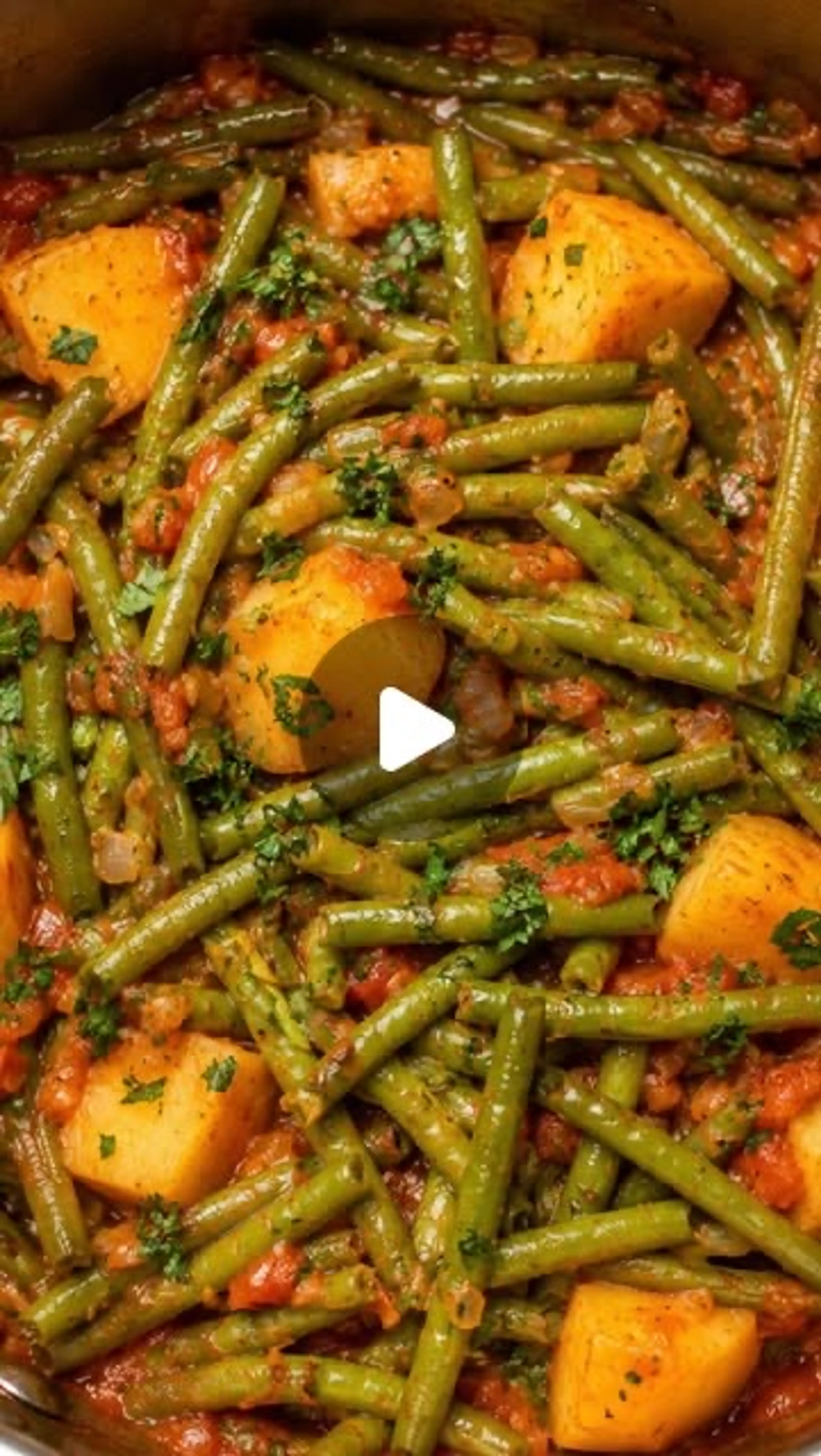 Fasolakia (greek Green Beans with Potatoes