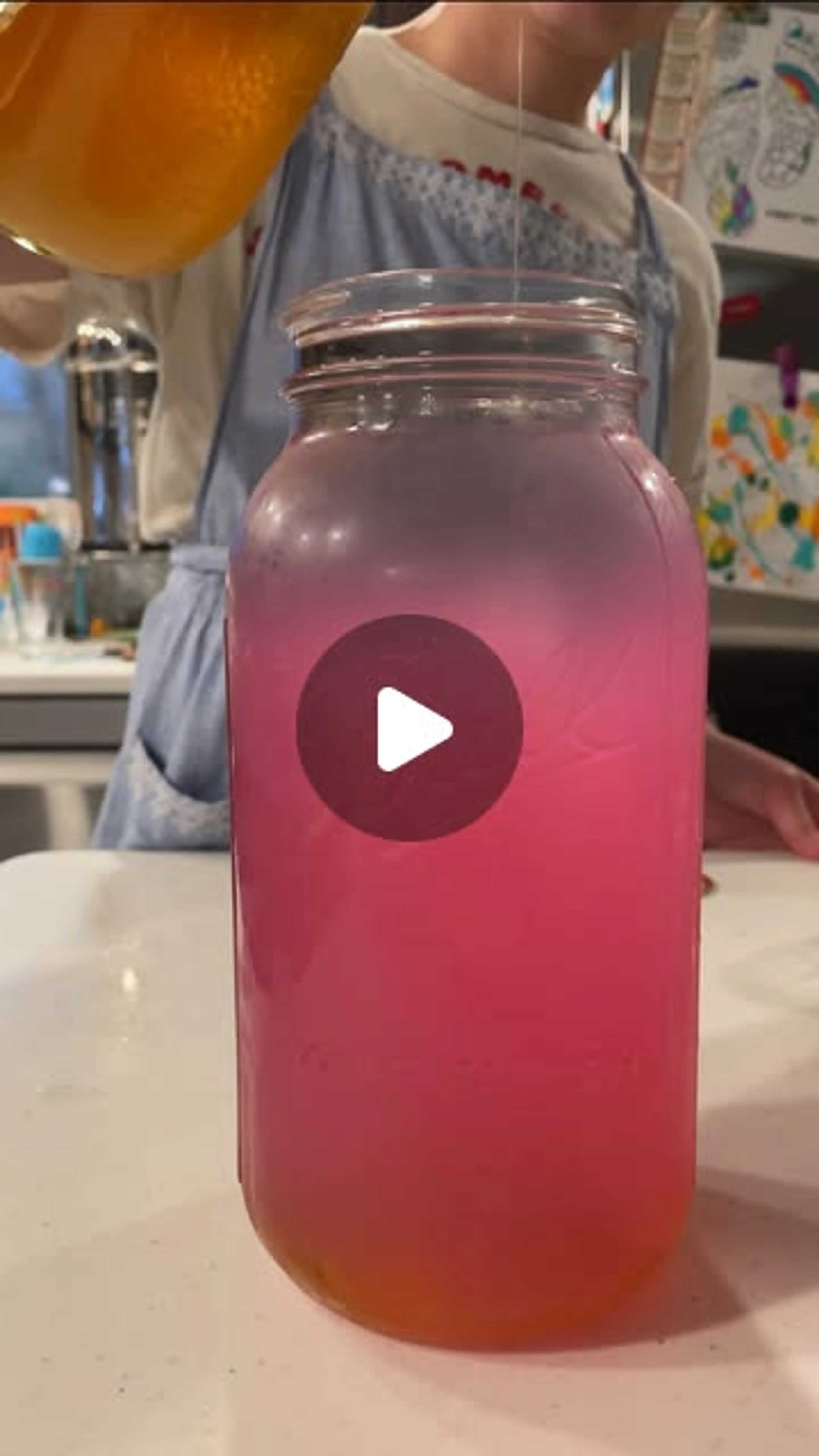 How Beautiful Is This Pink Lemonade Made from Violets?! a Ch
