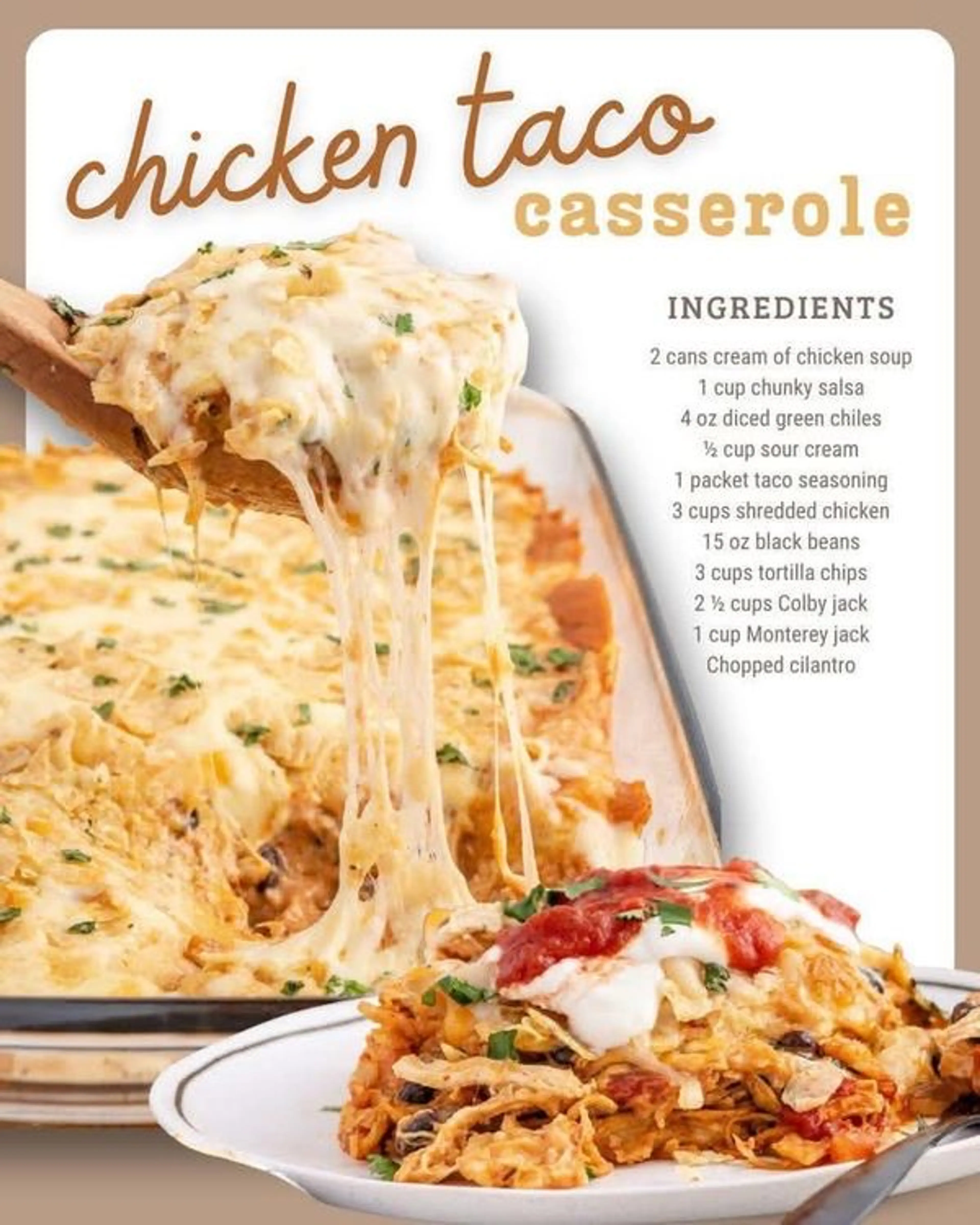 Chicken Taco Casserole