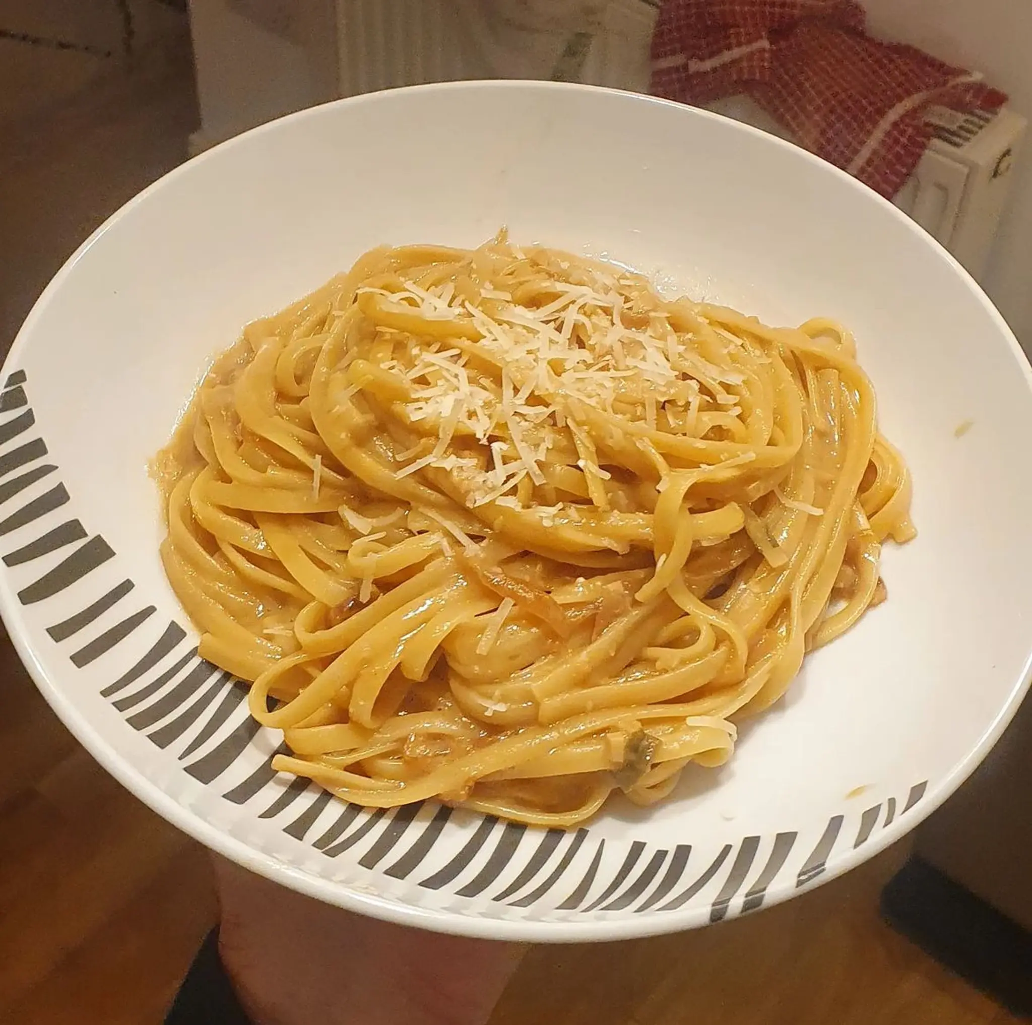 Miso Butter Onion Linguine