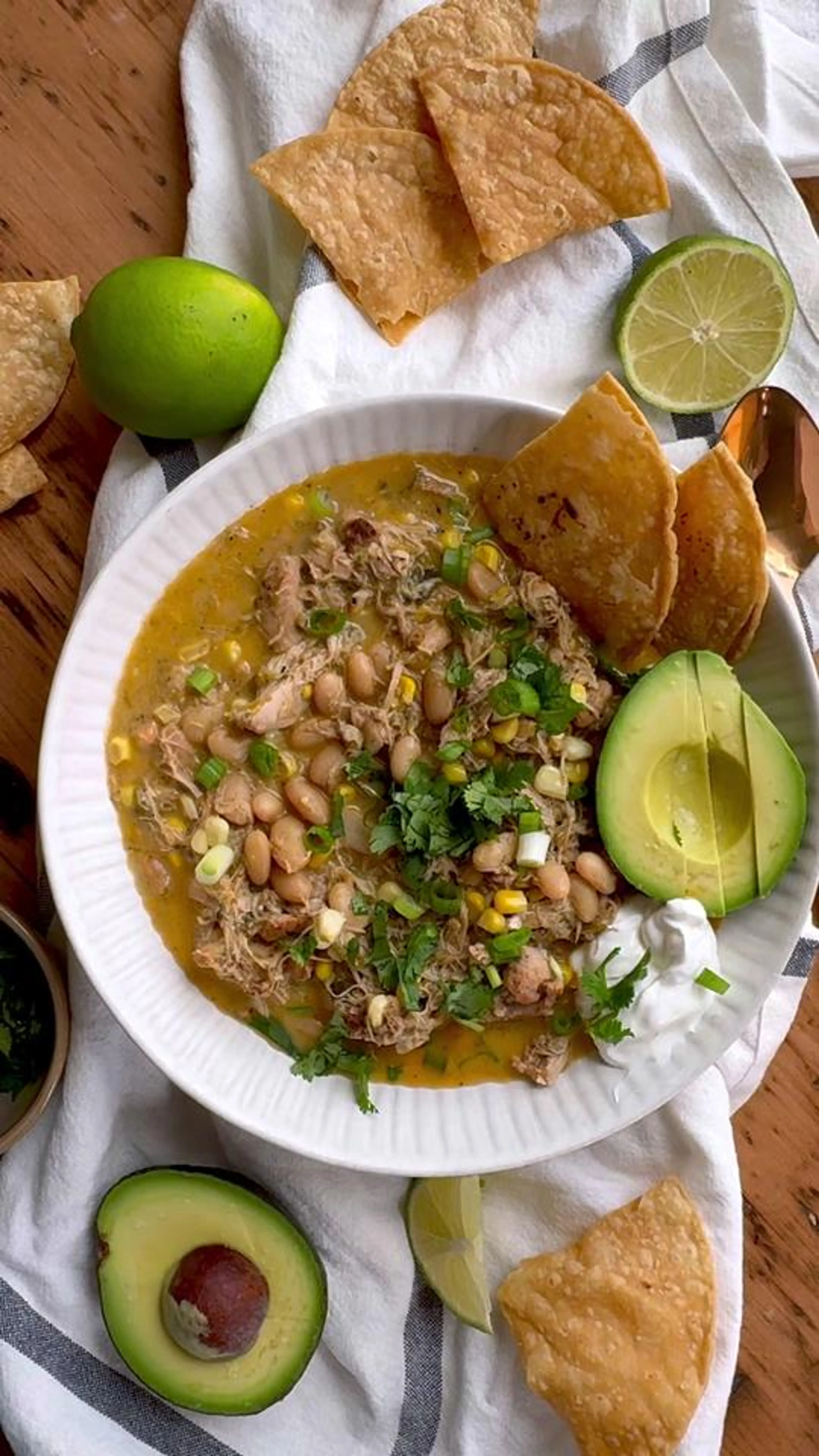 Creamy Poblano Chicken Chili