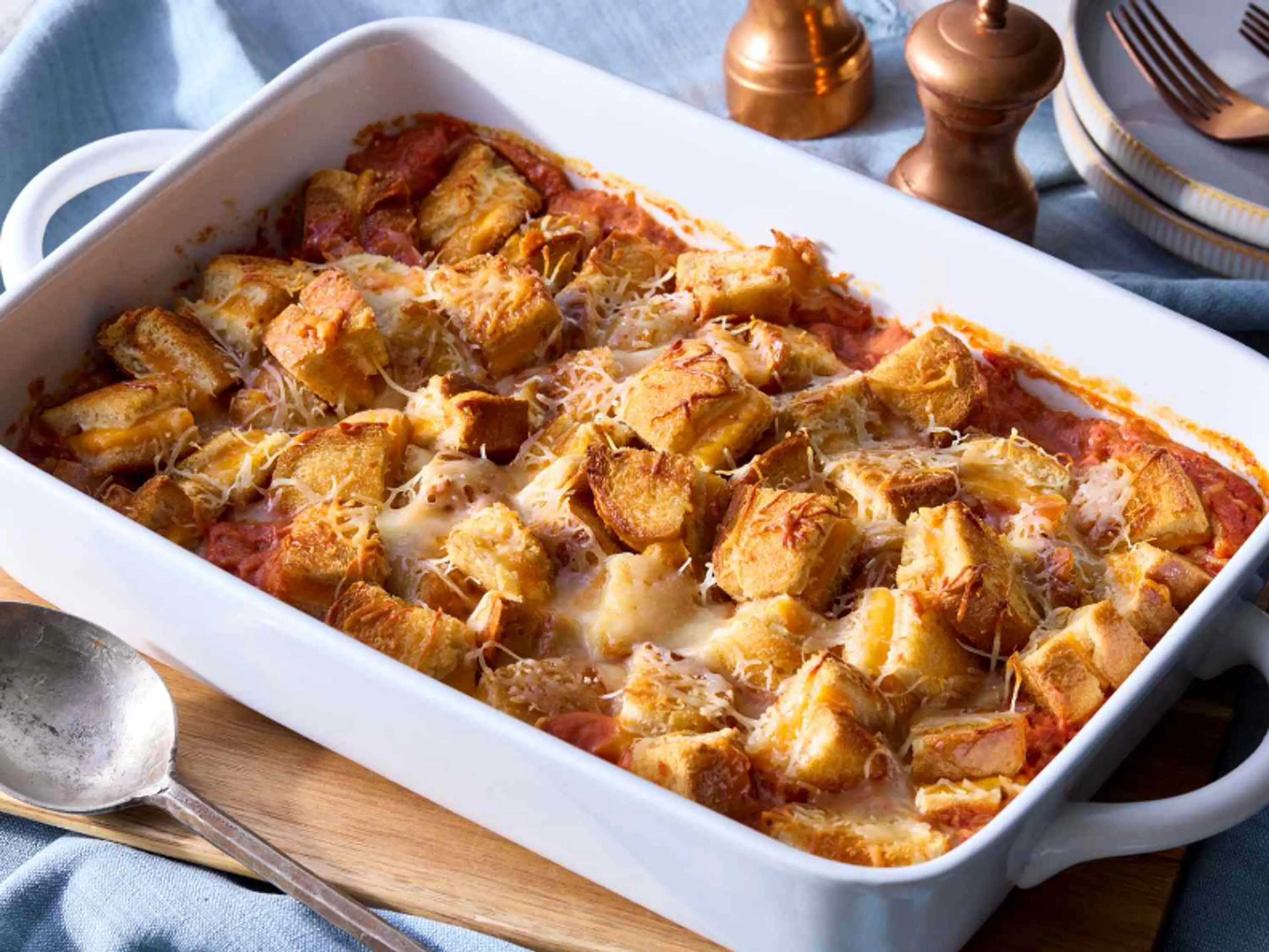 Tomato Soup and Grilled Cheese Casserole