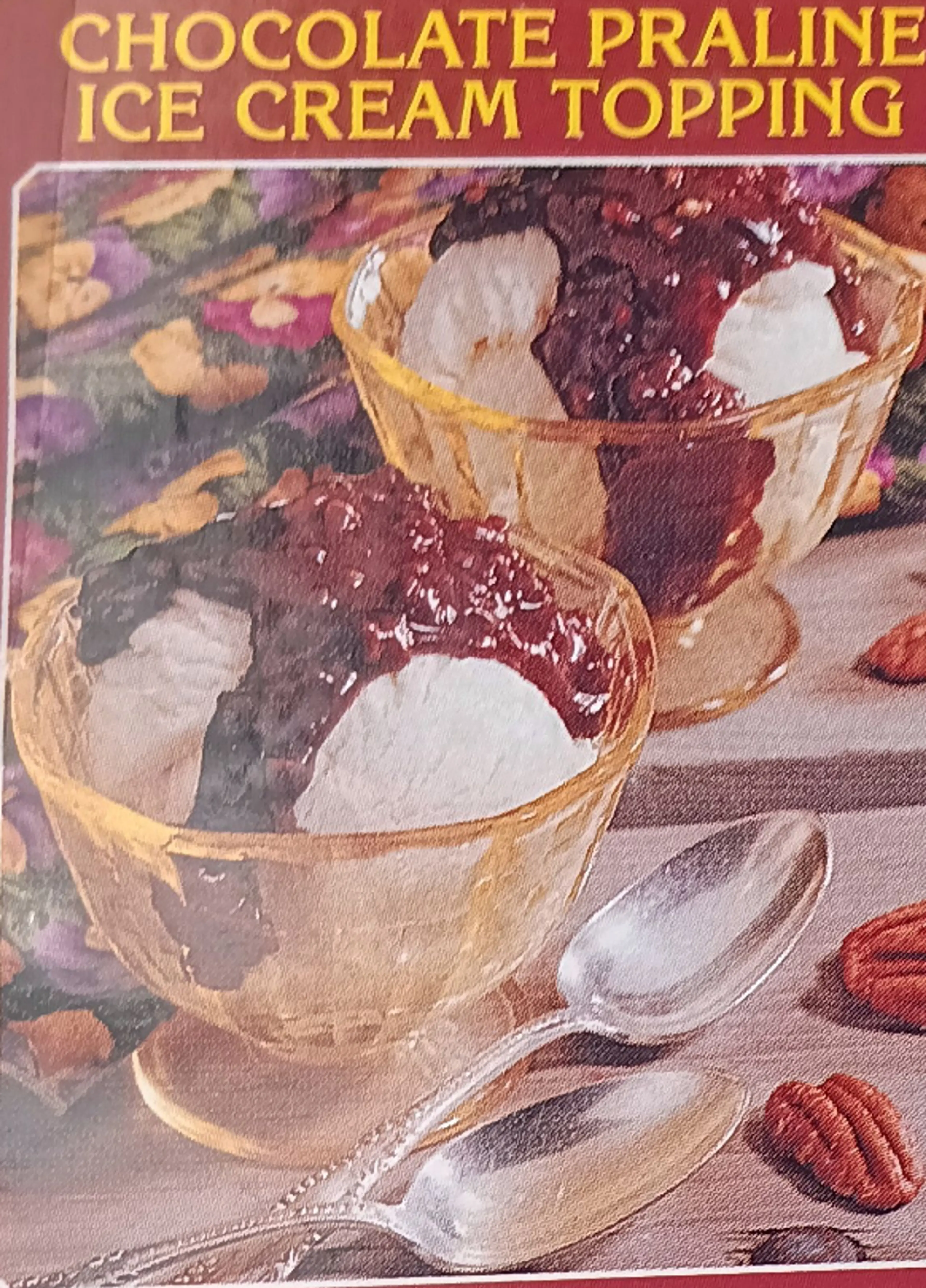 Chocolate Praline Ice Cream Topping