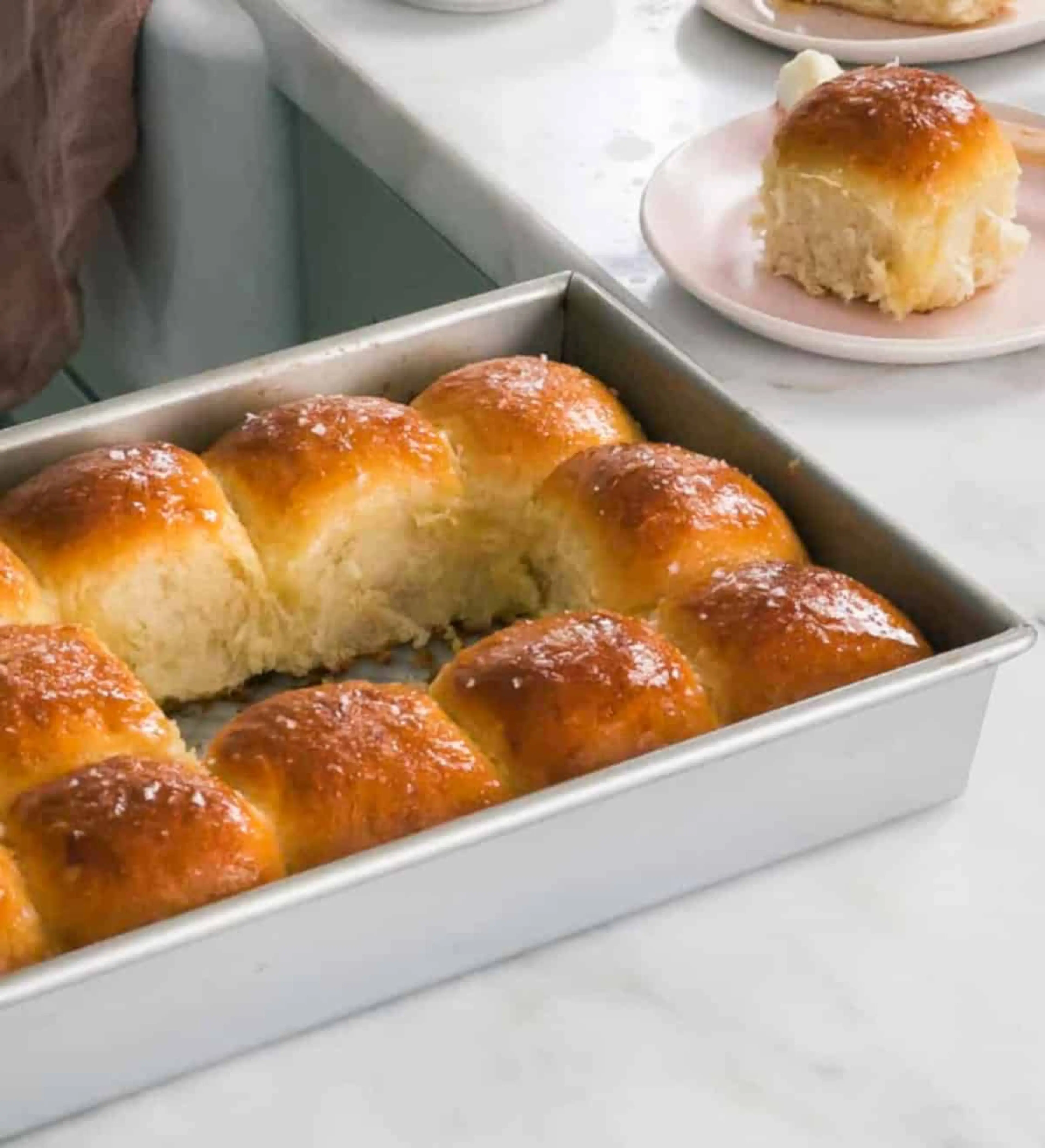 Salted Honey Parker House Rolls